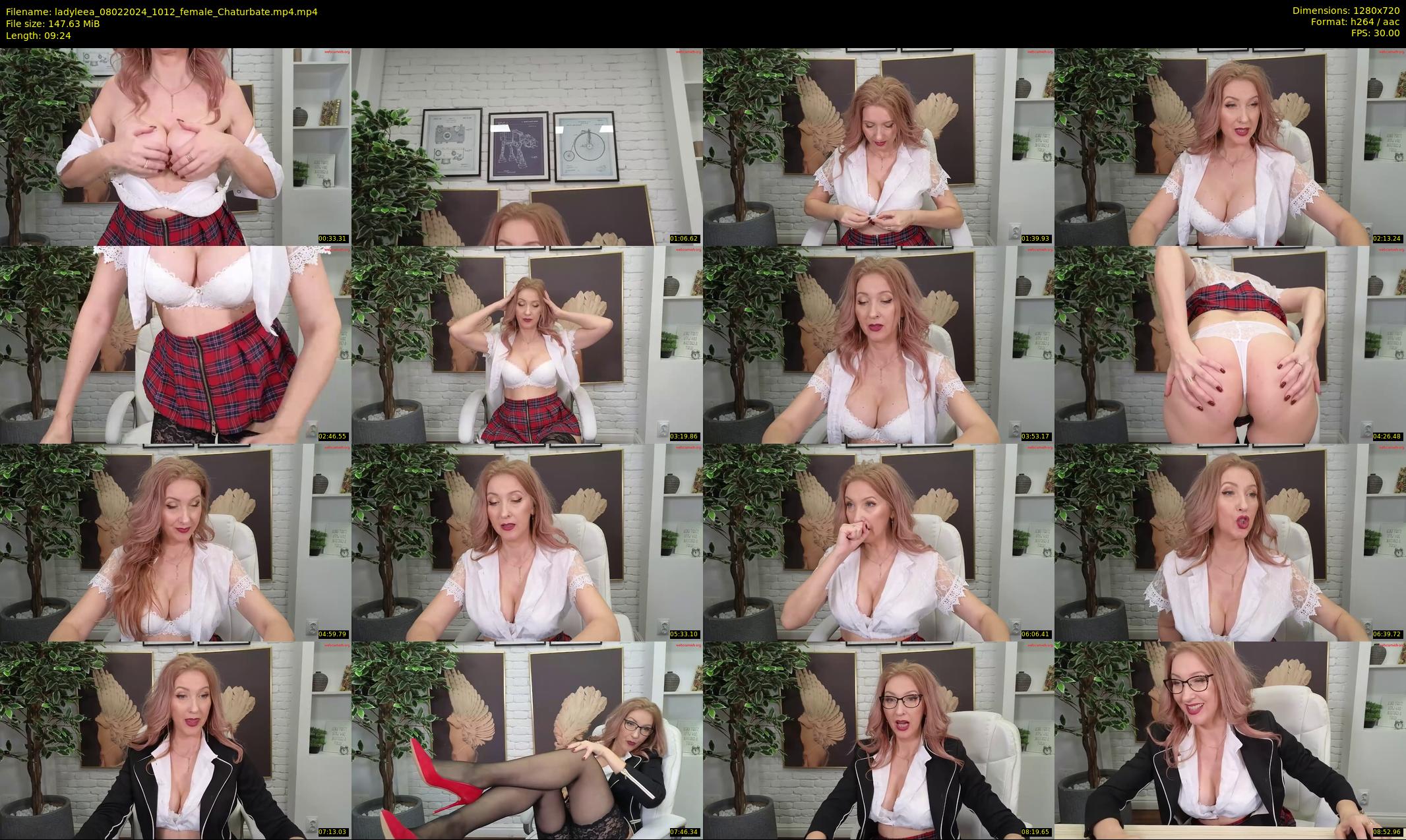 ladyleea — 10 minute Chaturbate female cam show recording, 720p, Feb 8, 2024