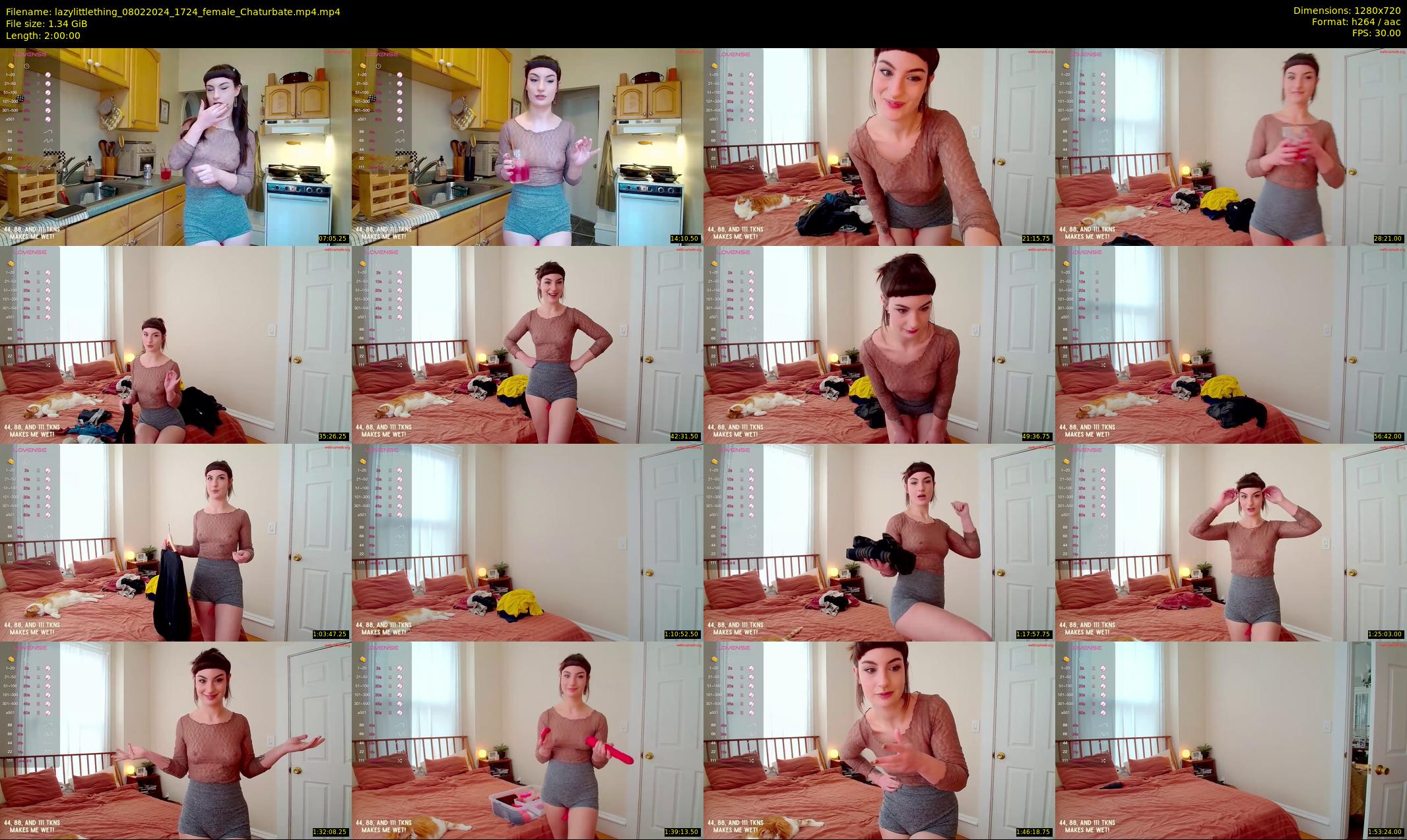 lazylittlething — 120 minute Chaturbate female cam show recording, 720p, Feb 8, 2024