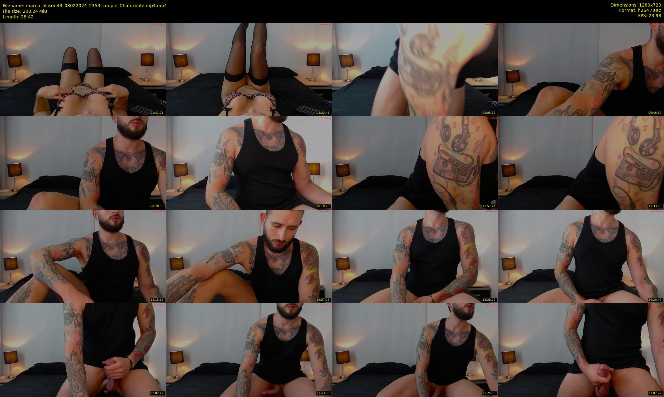 marco_allison43 — 29 minute Chaturbate couple cam show recording, 720p, Feb 8, 2024