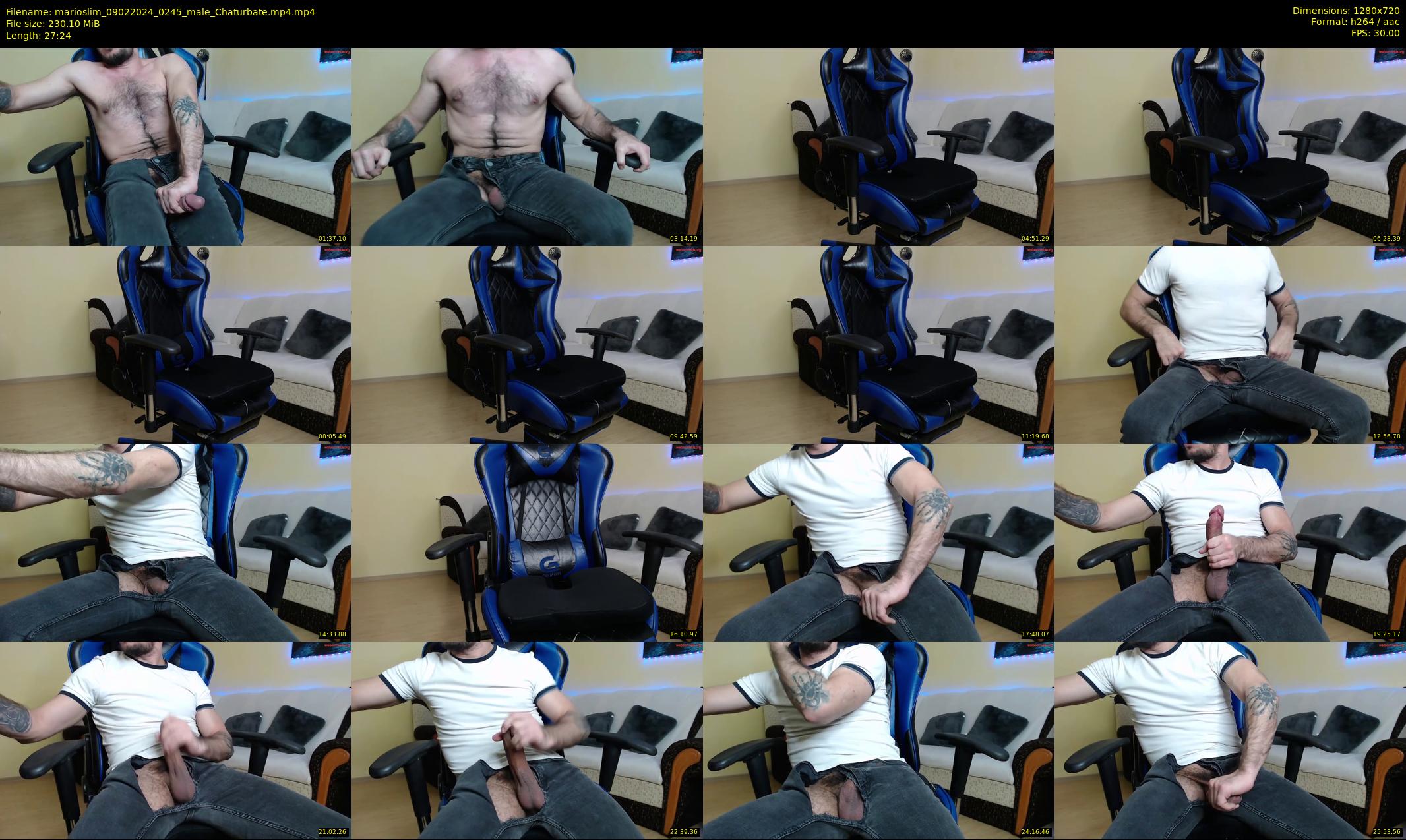 marioslim — 28 minute Chaturbate male cam show recording, 720p, Feb 9, 2024