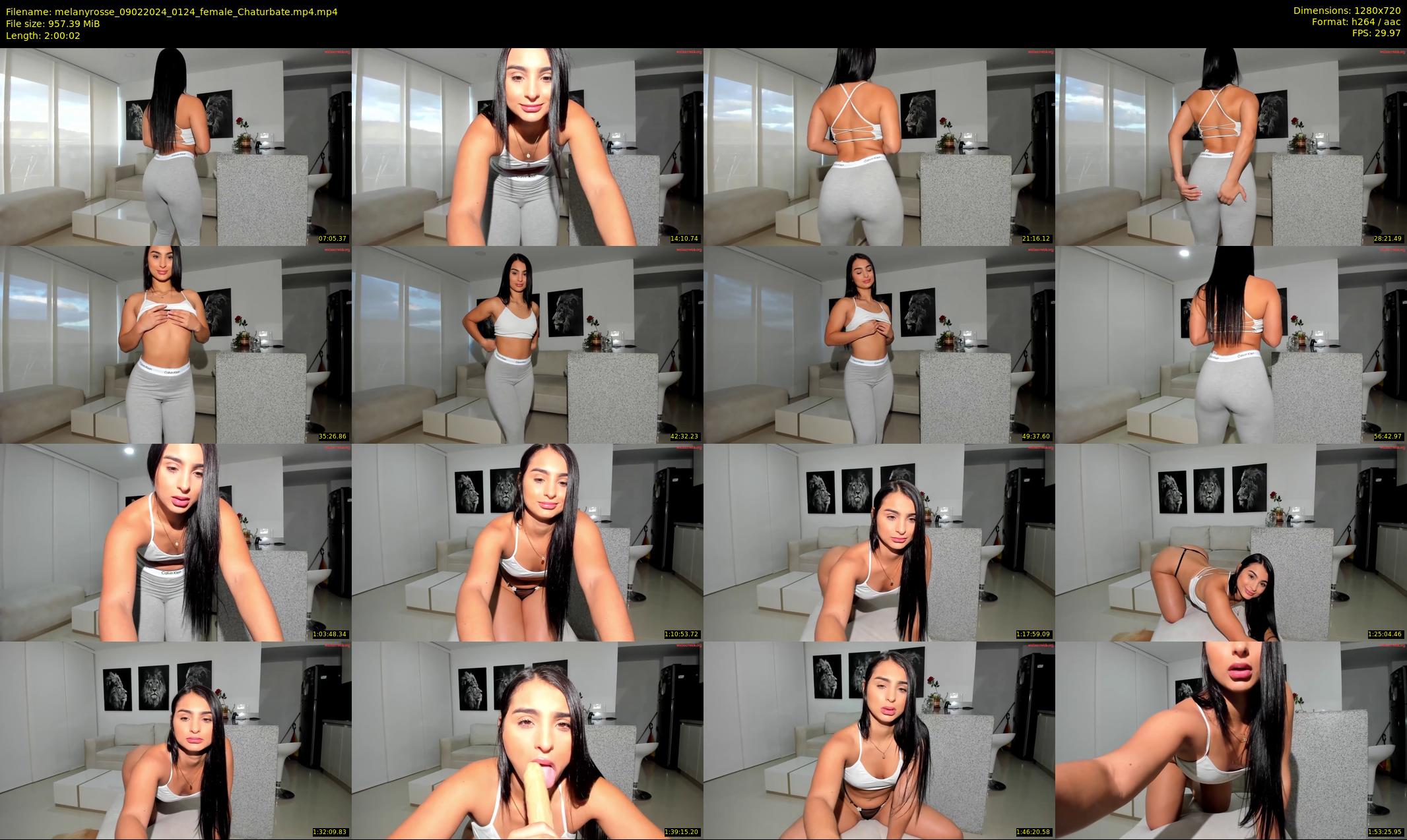 melanyrosse — 121 minute Chaturbate female cam show recording, 720p, Feb 9, 2024