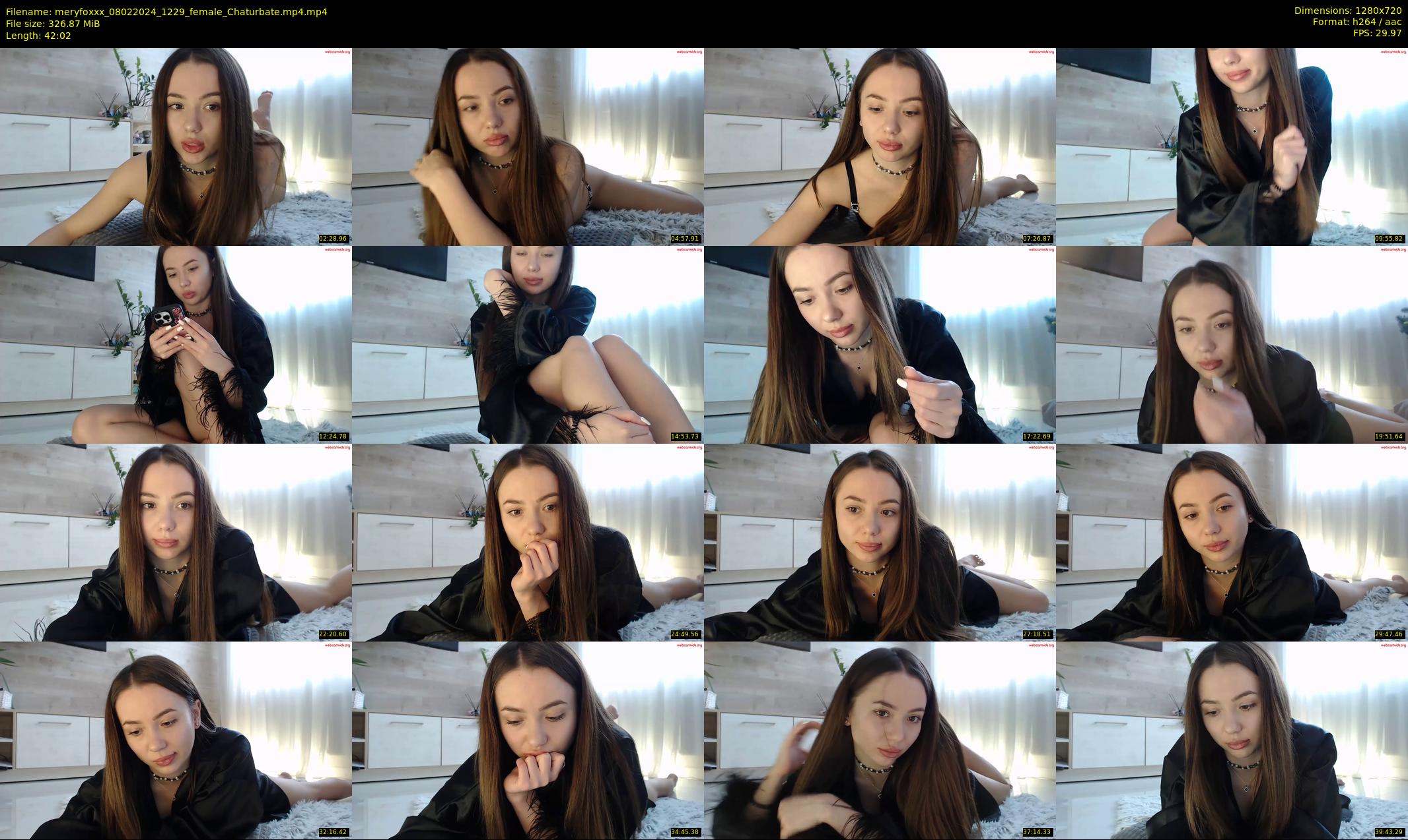 meryfoxxx — 43 minute Chaturbate female cam show recording, 720p, Feb 8, 2024