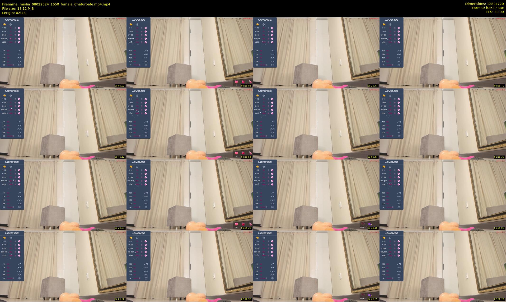 miolia — 3 minute Chaturbate female cam show recording, 720p, Feb 8, 2024