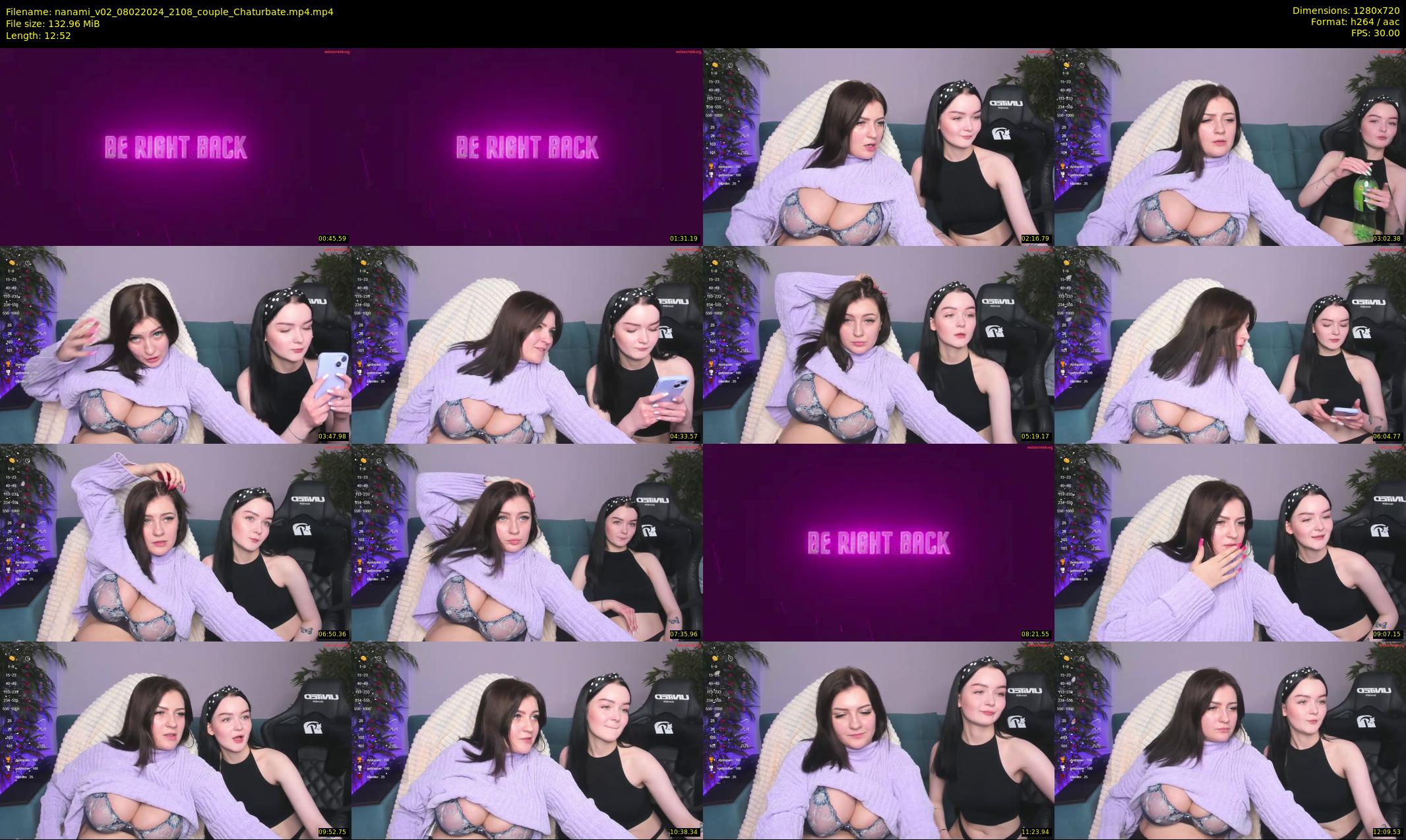 nanami_v02 — 13 minute Chaturbate couple cam show recording, 720p, Feb 8, 2024