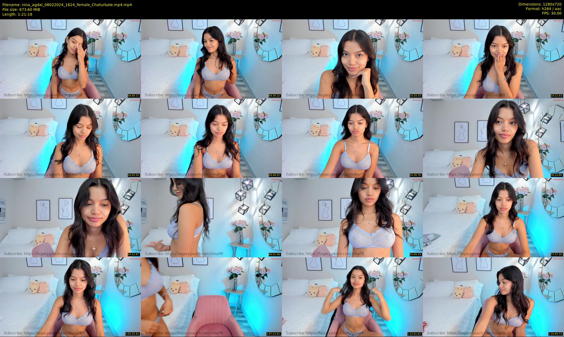 nina_agdal — 82 minute Chaturbate female cam show recording, 720p, Feb 8, 2024