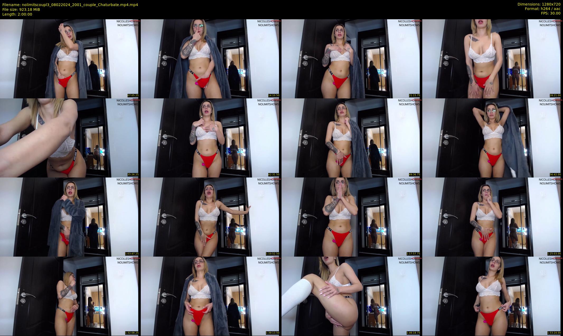 nolimitscoupl3 — 120 minute Chaturbate couple cam show recording, 720p, Feb 8, 2024