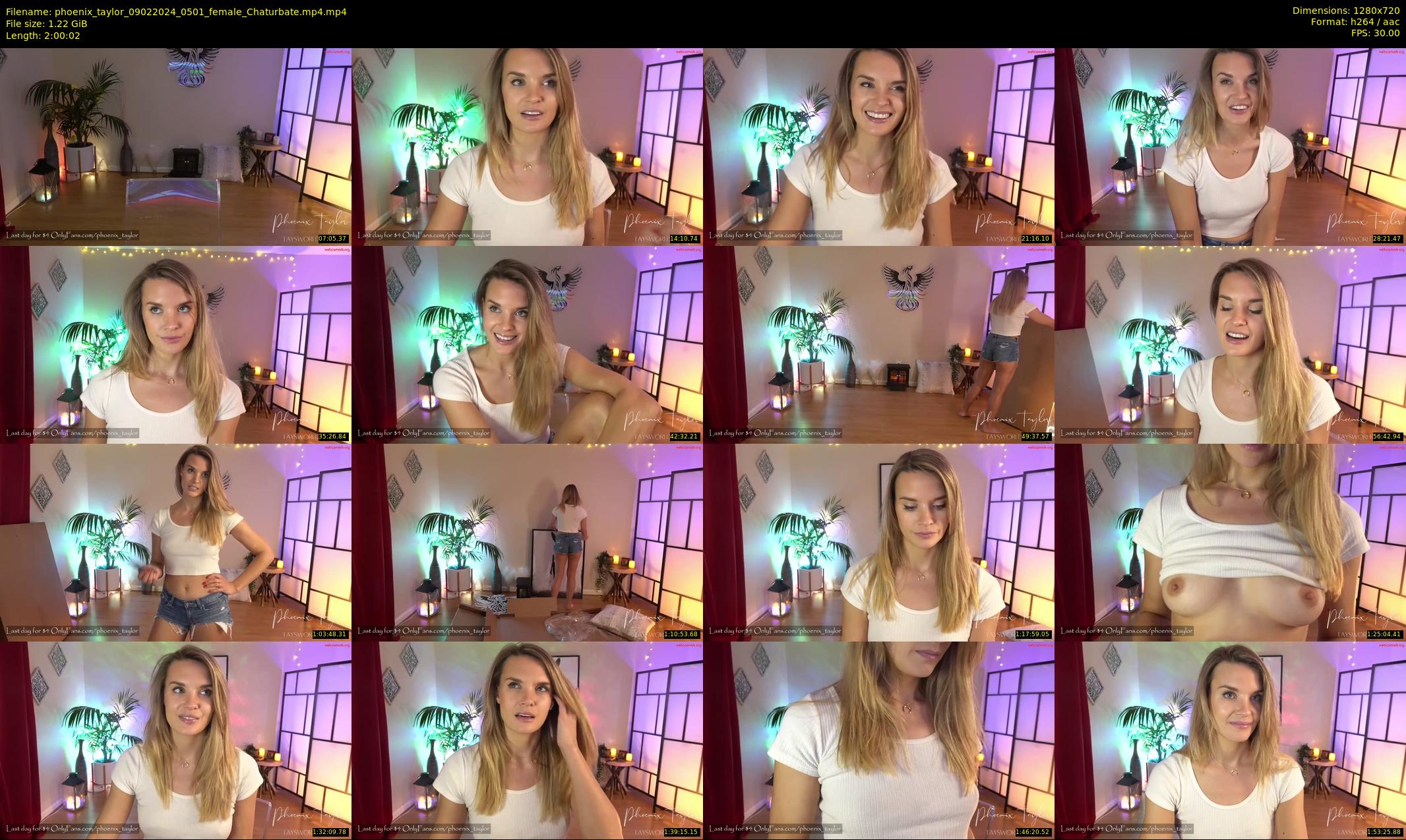 phoenix_taylor — 121 minute Chaturbate female cam show recording, 720p, Feb 9, 2024