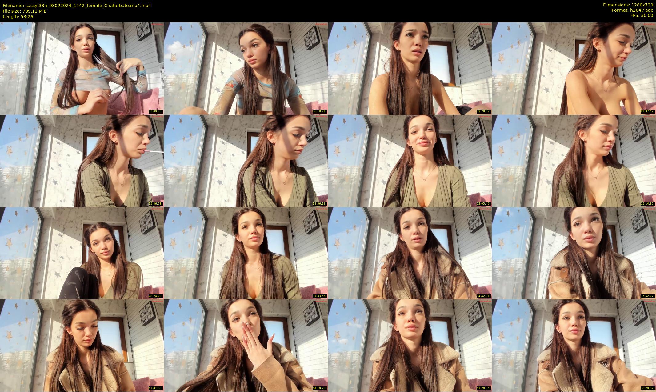 sassyt33n — 54 minute Chaturbate female cam show recording, 720p, Feb 8, 2024