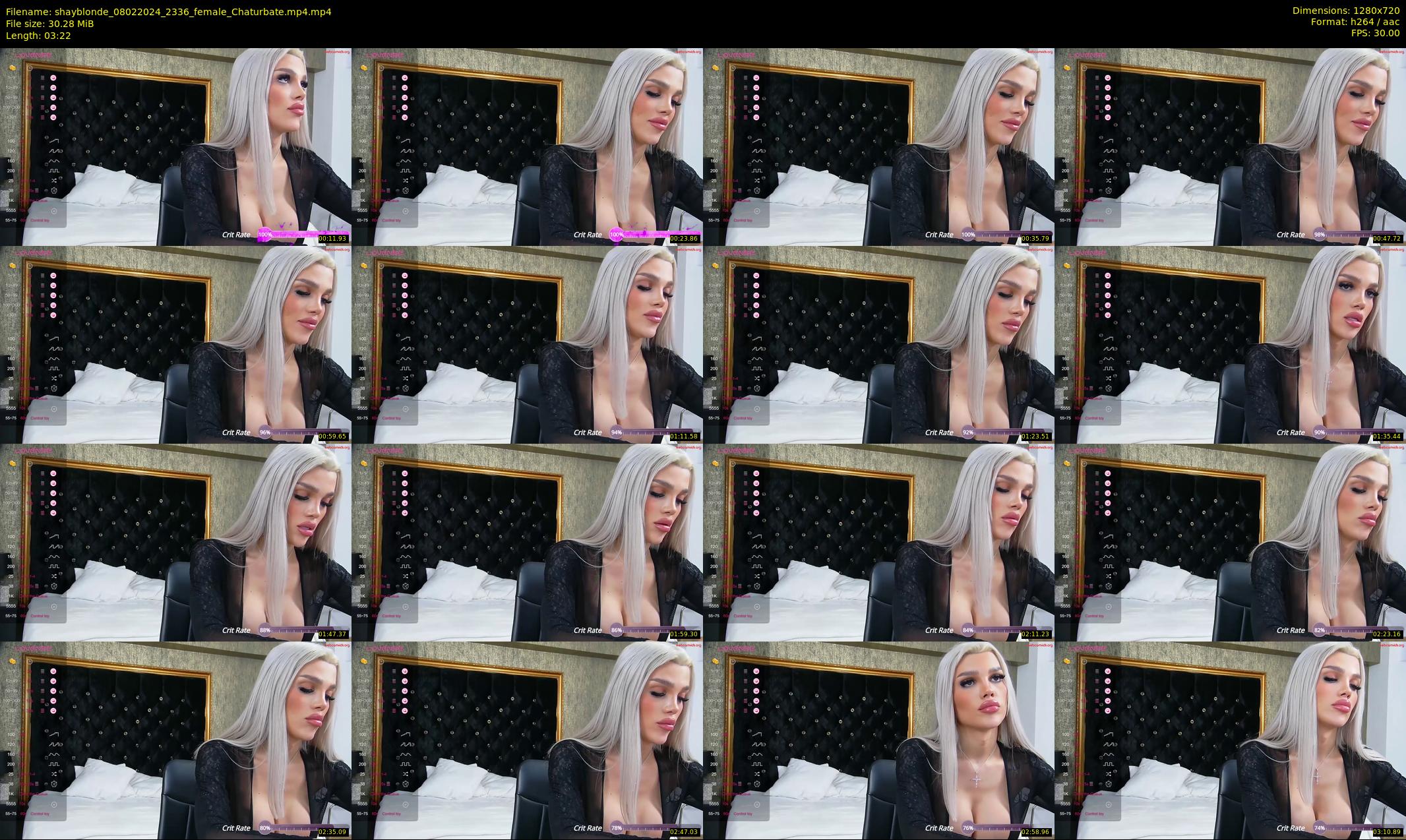 shayblonde — 4 minute Chaturbate female cam show recording, 720p, Feb 8, 2024