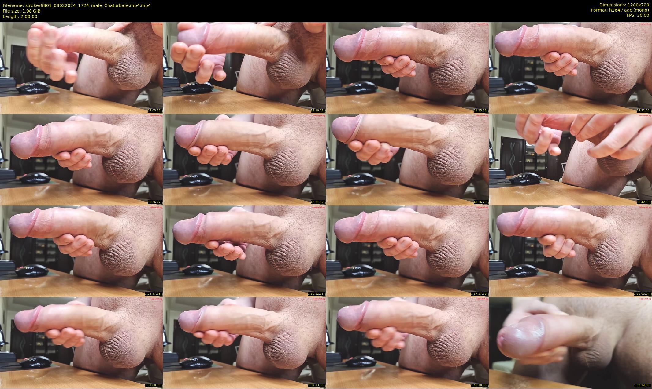 stroker9801 — 120 minute Chaturbate male cam show recording, 720p, Feb 8, 2024
