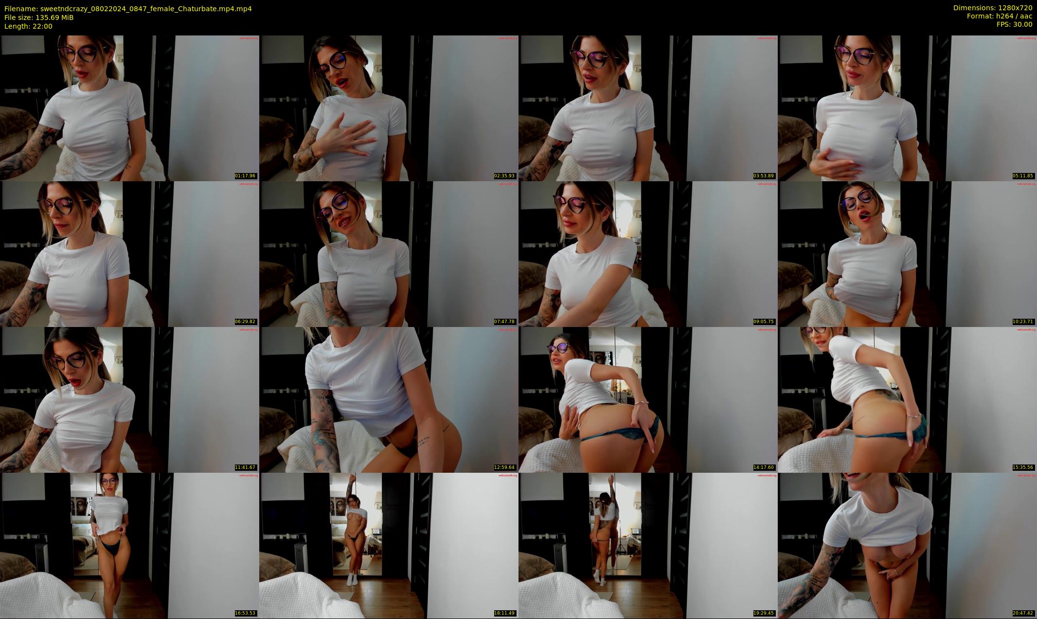 sweetndcrazy — 22 minute Chaturbate female cam show recording, 720p, Feb 8, 2024