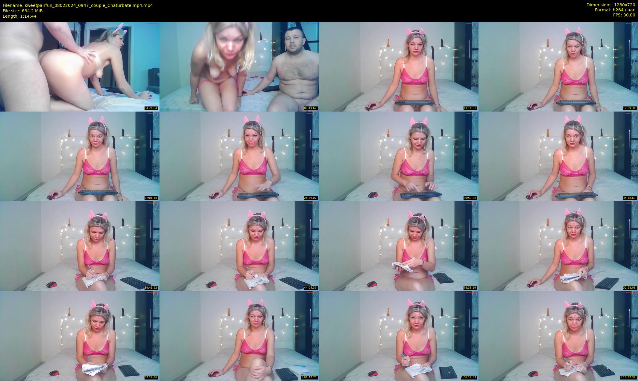 sweetpairfun — 75 minute Chaturbate couple cam show recording, 720p, Feb 8, 2024