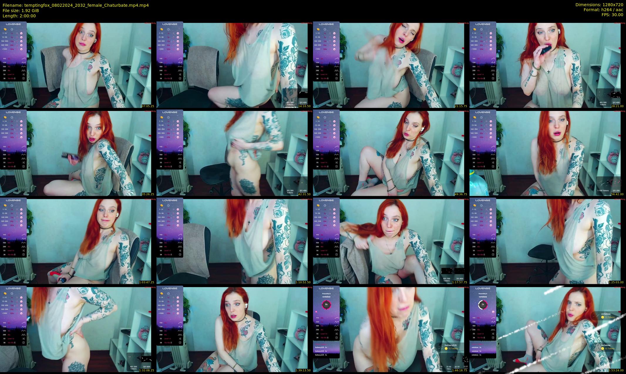 temptingfox — 120 minute Chaturbate female cam show recording, 720p, Feb 8, 2024