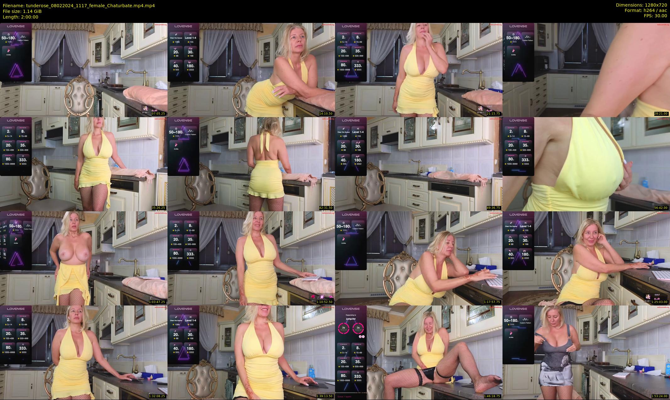 tunderose — 120 minute Chaturbate female cam show recording, 720p, Feb 8, 2024