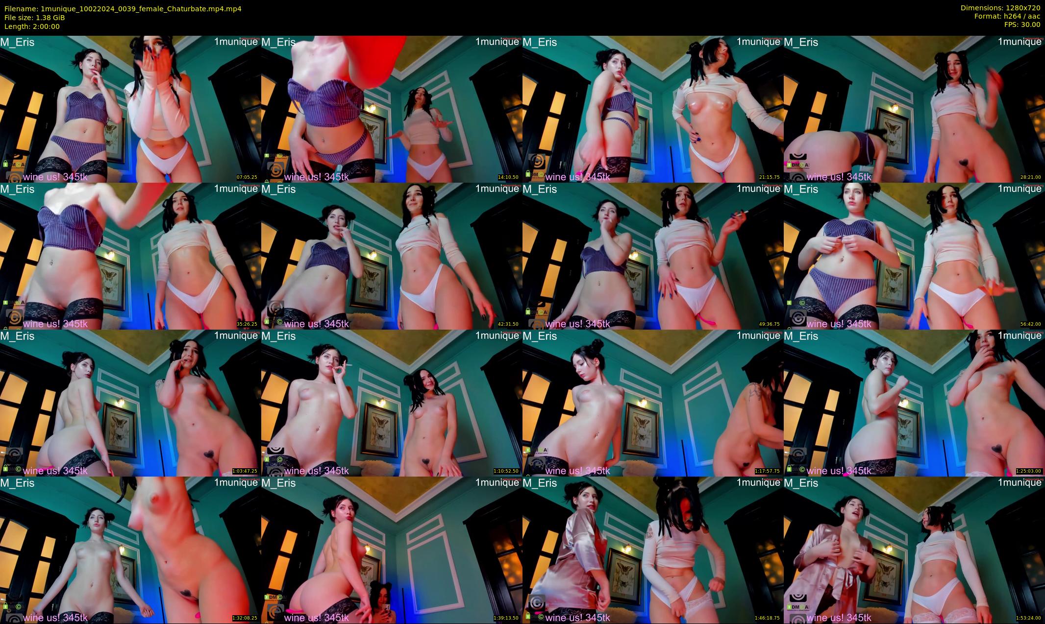 1munique — 120 minute Chaturbate female cam show recording, 720p, Feb 10, 2024