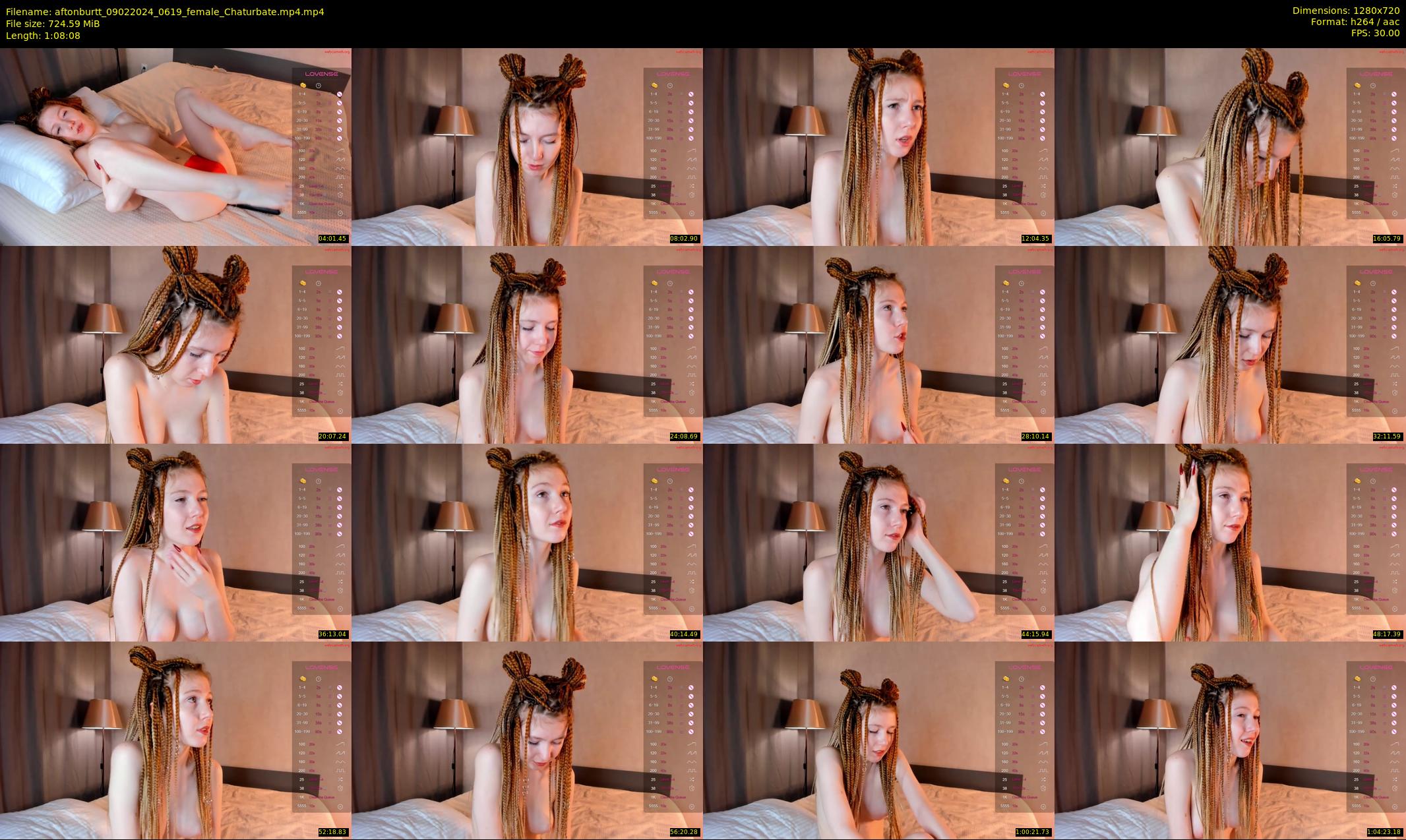 aftonburtt — 69 minute Chaturbate female cam show recording, 720p, Feb 9, 2024