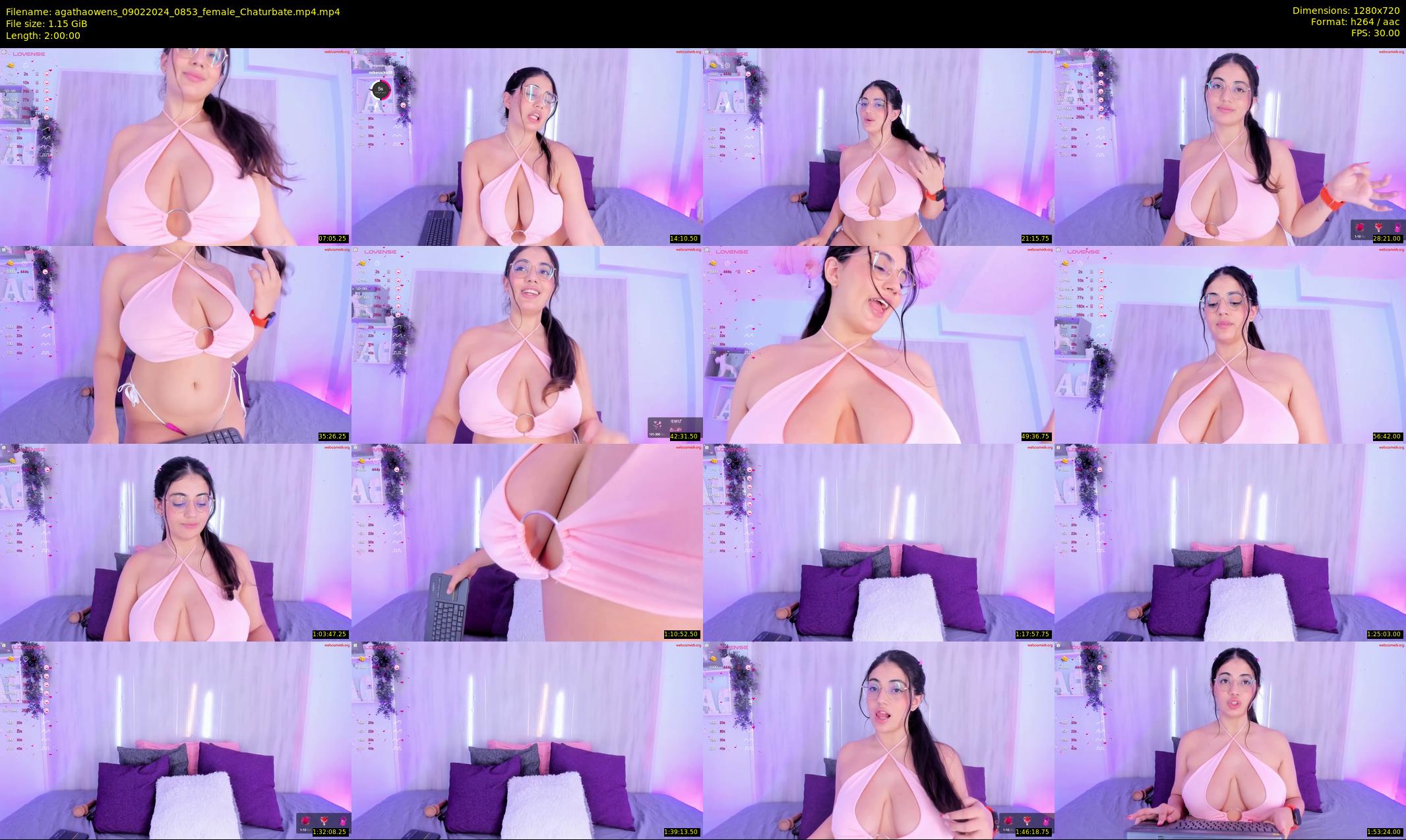 agathaowens — 120 minute Chaturbate female cam show recording, 720p, Feb 9, 2024