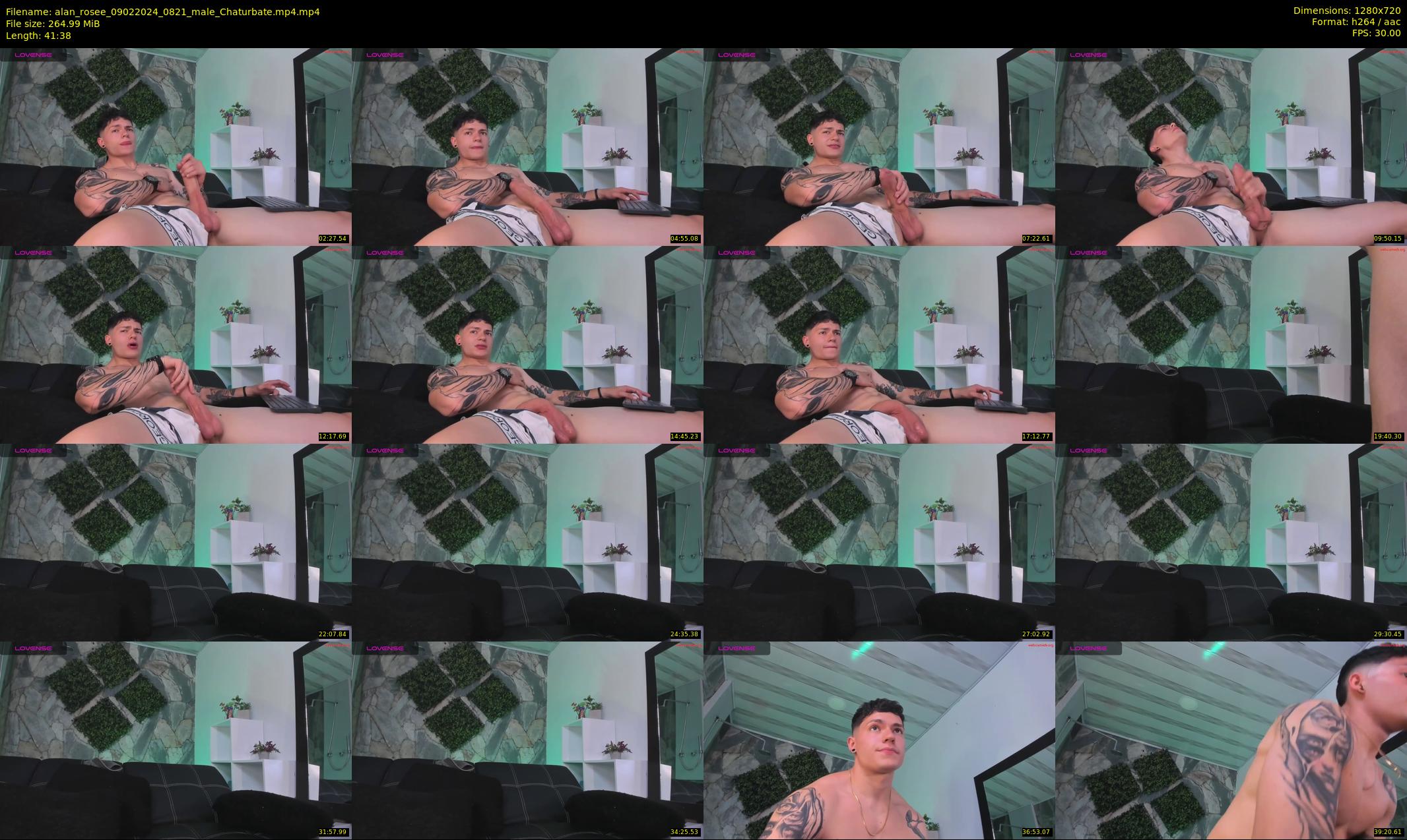 alan_rosee — 42 minute Chaturbate male cam show recording, 720p, Feb 9, 2024