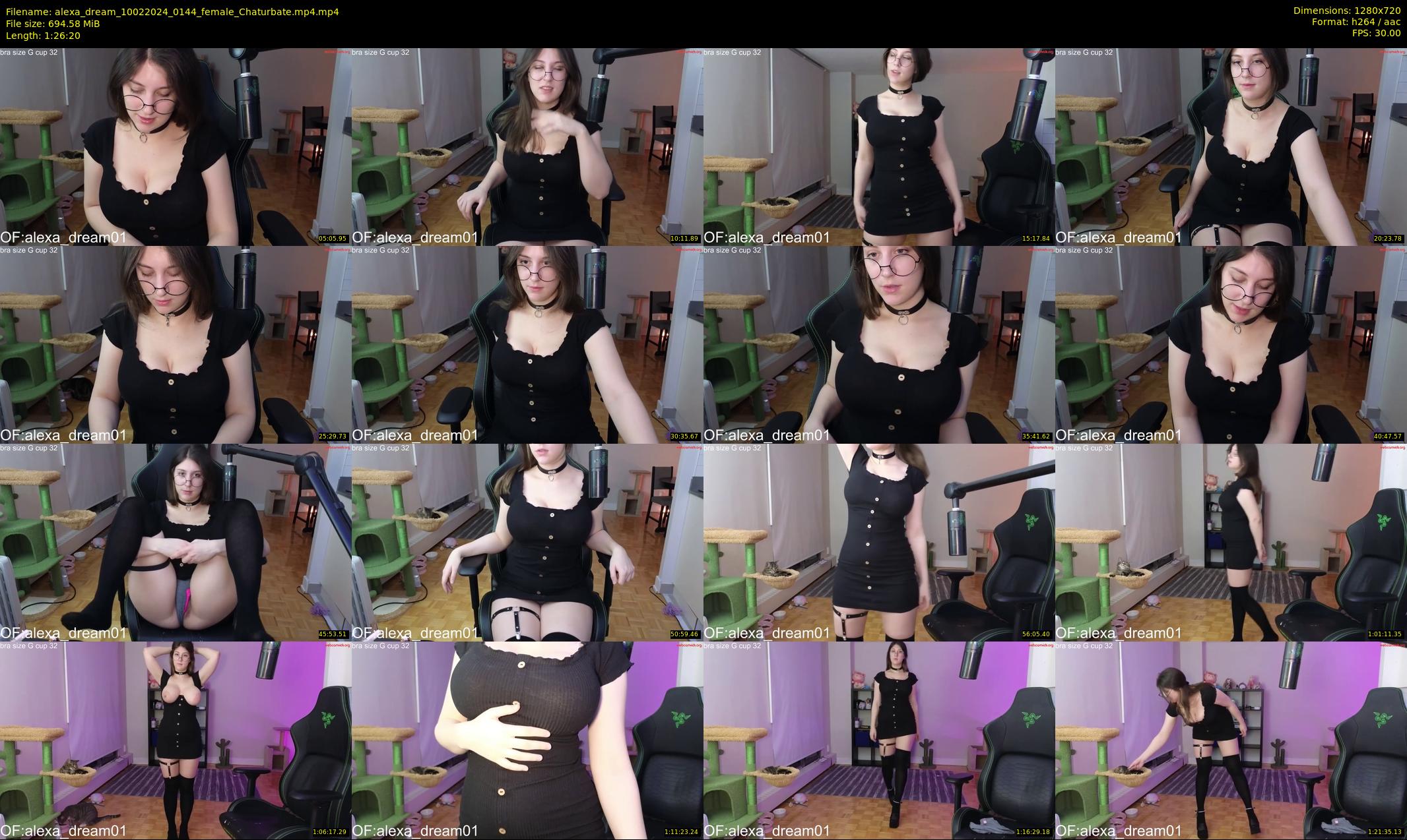 alexa_dream — 87 minute Chaturbate female cam show recording, 720p, Feb 10, 2024