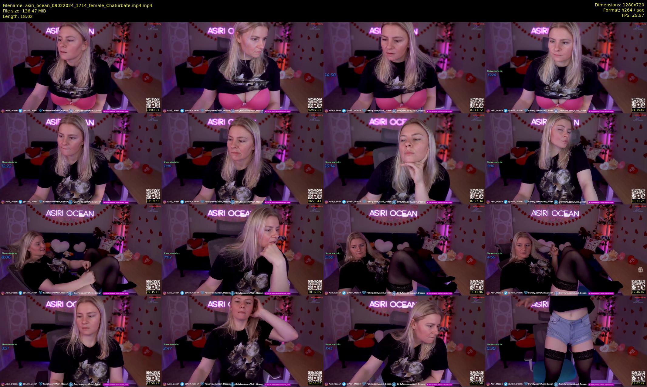 asiri_ocean — 19 minute Chaturbate female cam show recording, 720p, Feb 9, 2024