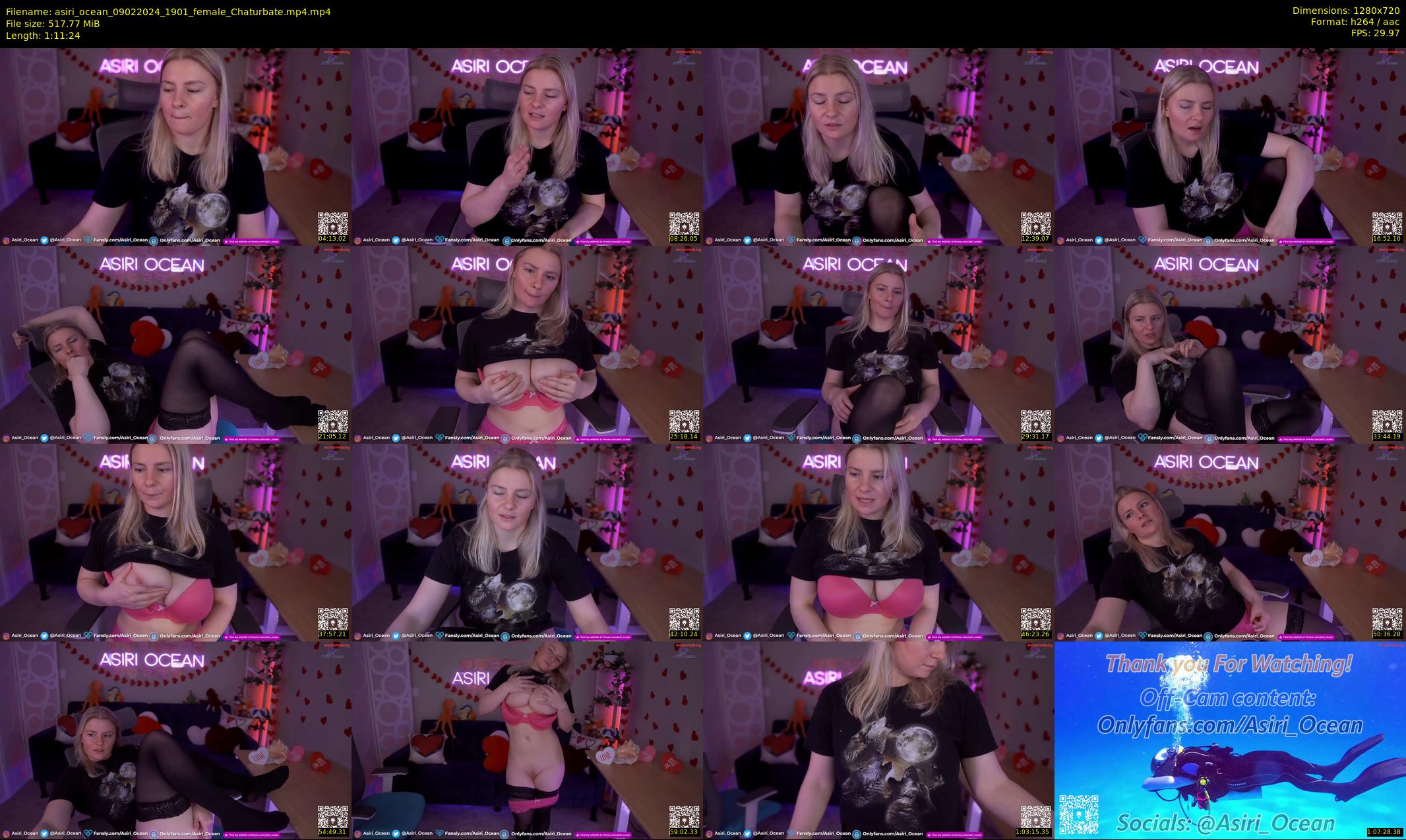 asiri_ocean — 72 minute Chaturbate female cam show recording, 720p, Feb 9, 2024