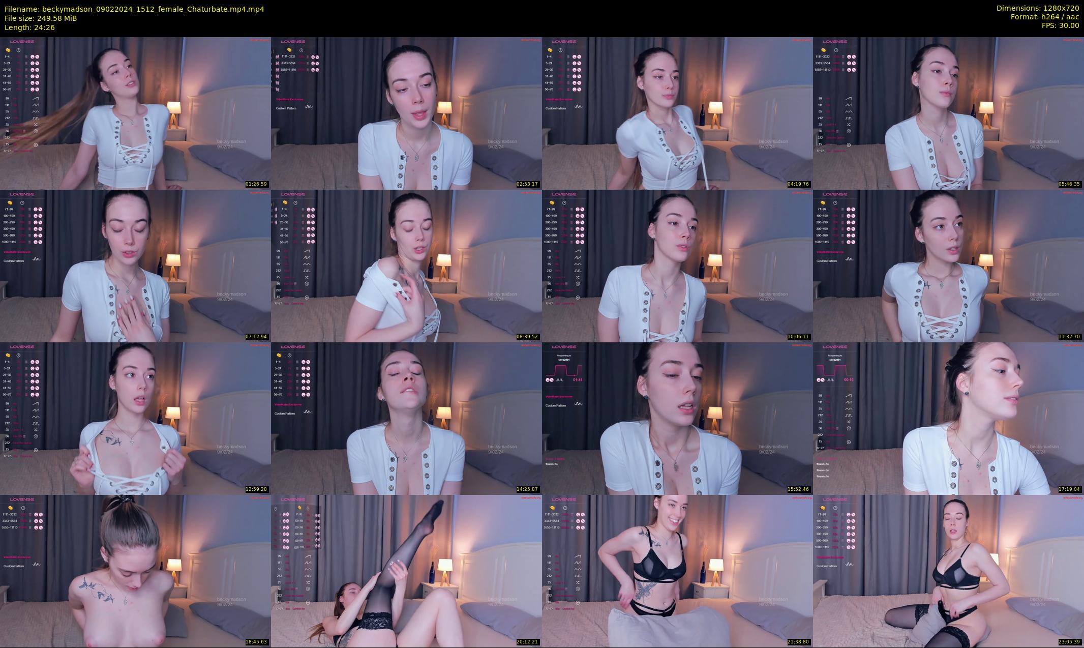 beckymadson — 25 minute Chaturbate female cam show recording, 720p, Feb 9, 2024