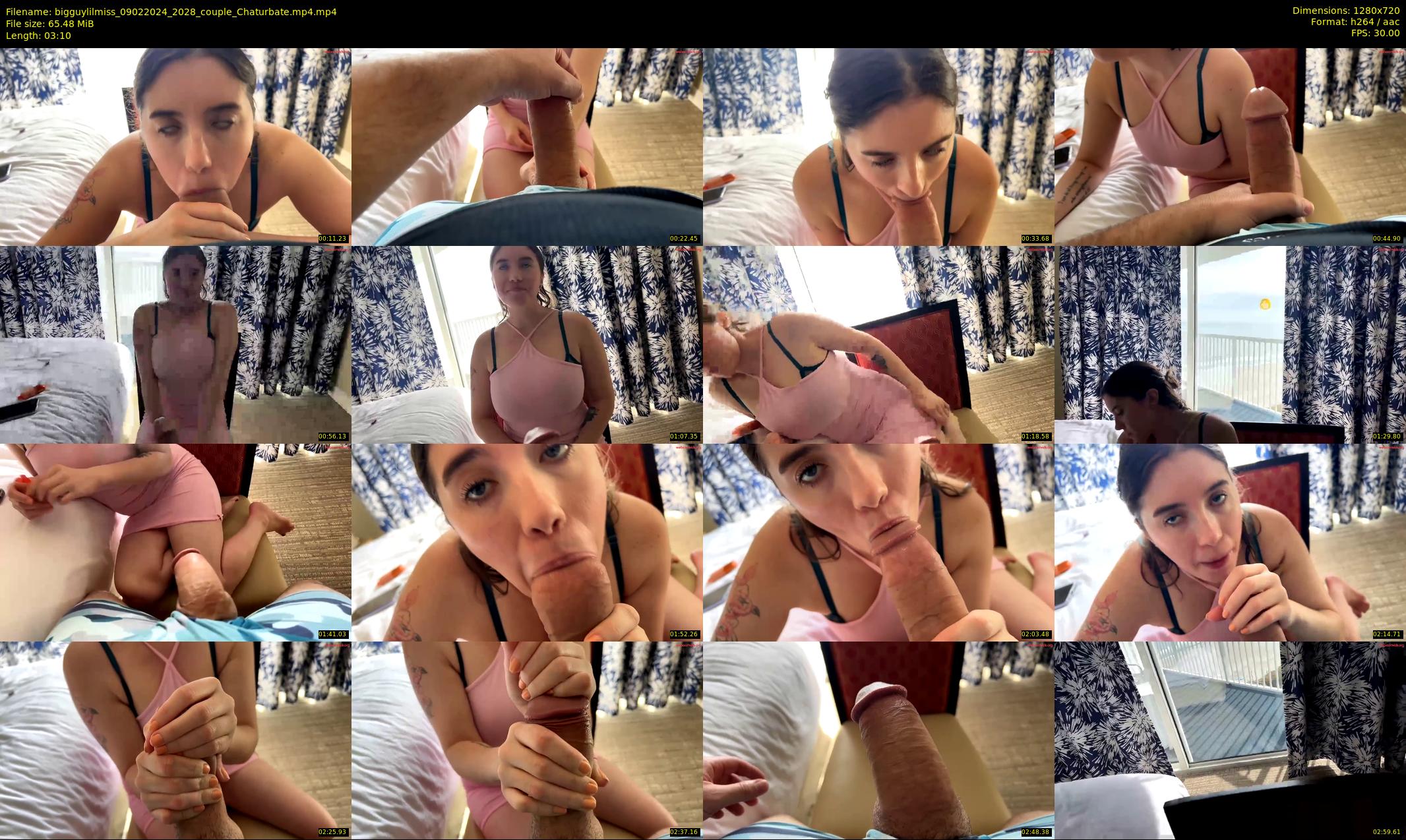 bigguylilmiss — 4 minute Chaturbate couple cam show recording, 720p, Feb 9, 2024