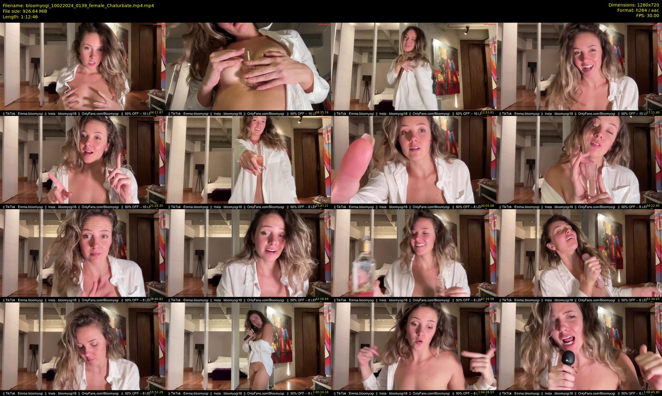 bloomyogi — 73 minute Chaturbate female cam show recording, 720p, Feb 10, 2024