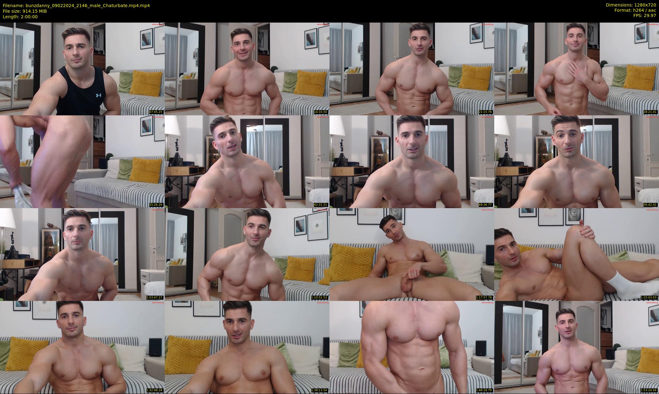 bunzdanny — 120 minute Chaturbate male cam show recording, 720p, Feb 9, 2024
