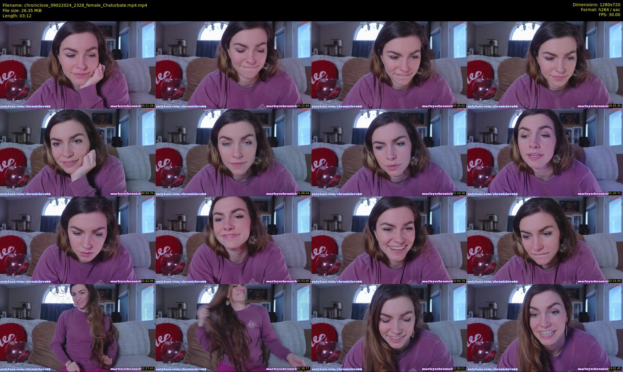 chroniclove — 4 minute Chaturbate female cam show recording, 720p, Feb 9, 2024