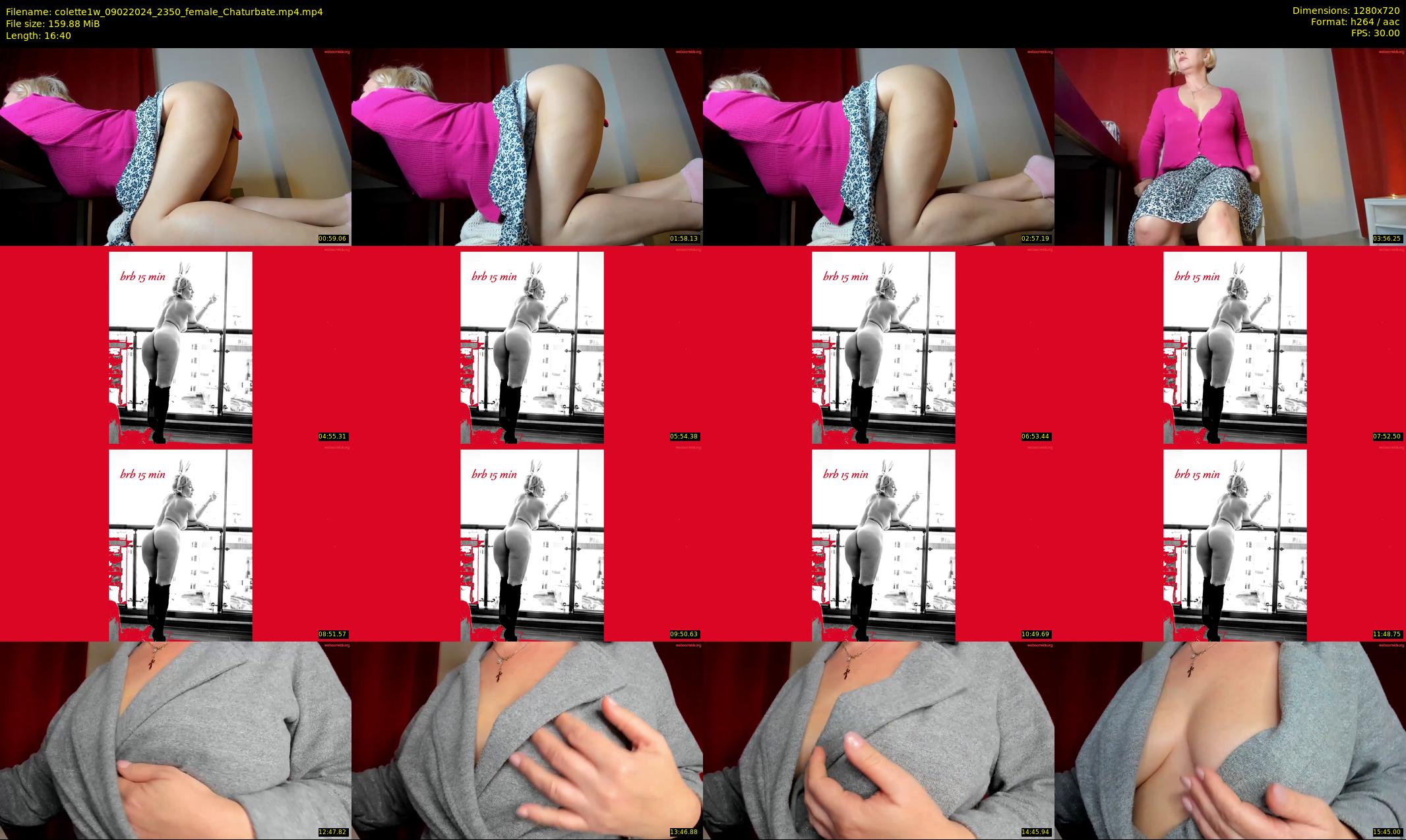 colette1w — 17 minute Chaturbate female cam show recording, 720p, Feb 9, 2024