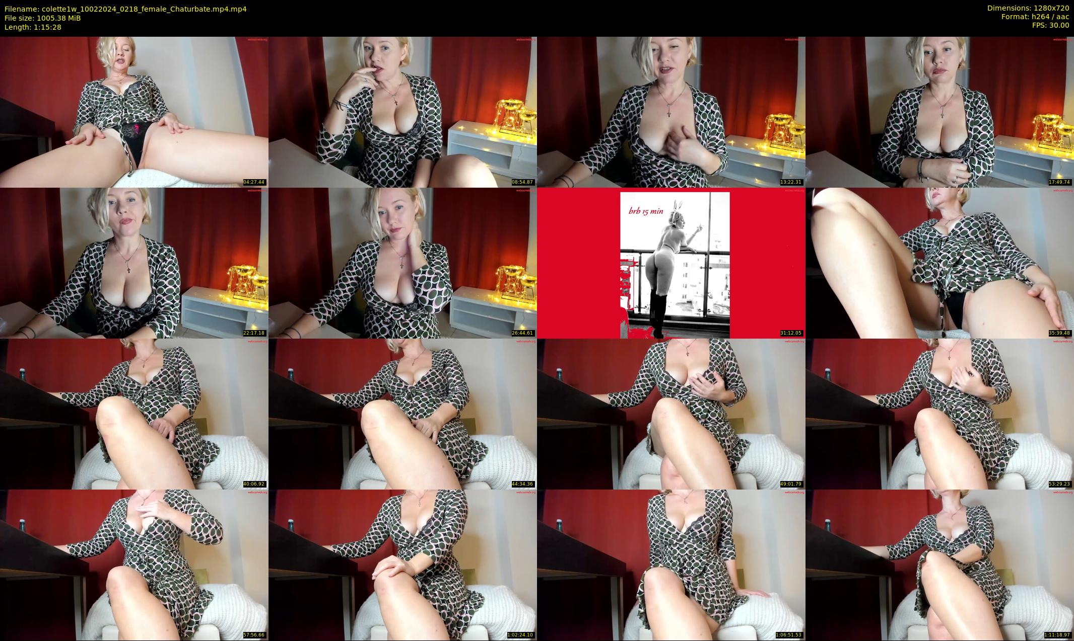 colette1w — 76 minute Chaturbate female cam show recording, 720p, Feb 10, 2024