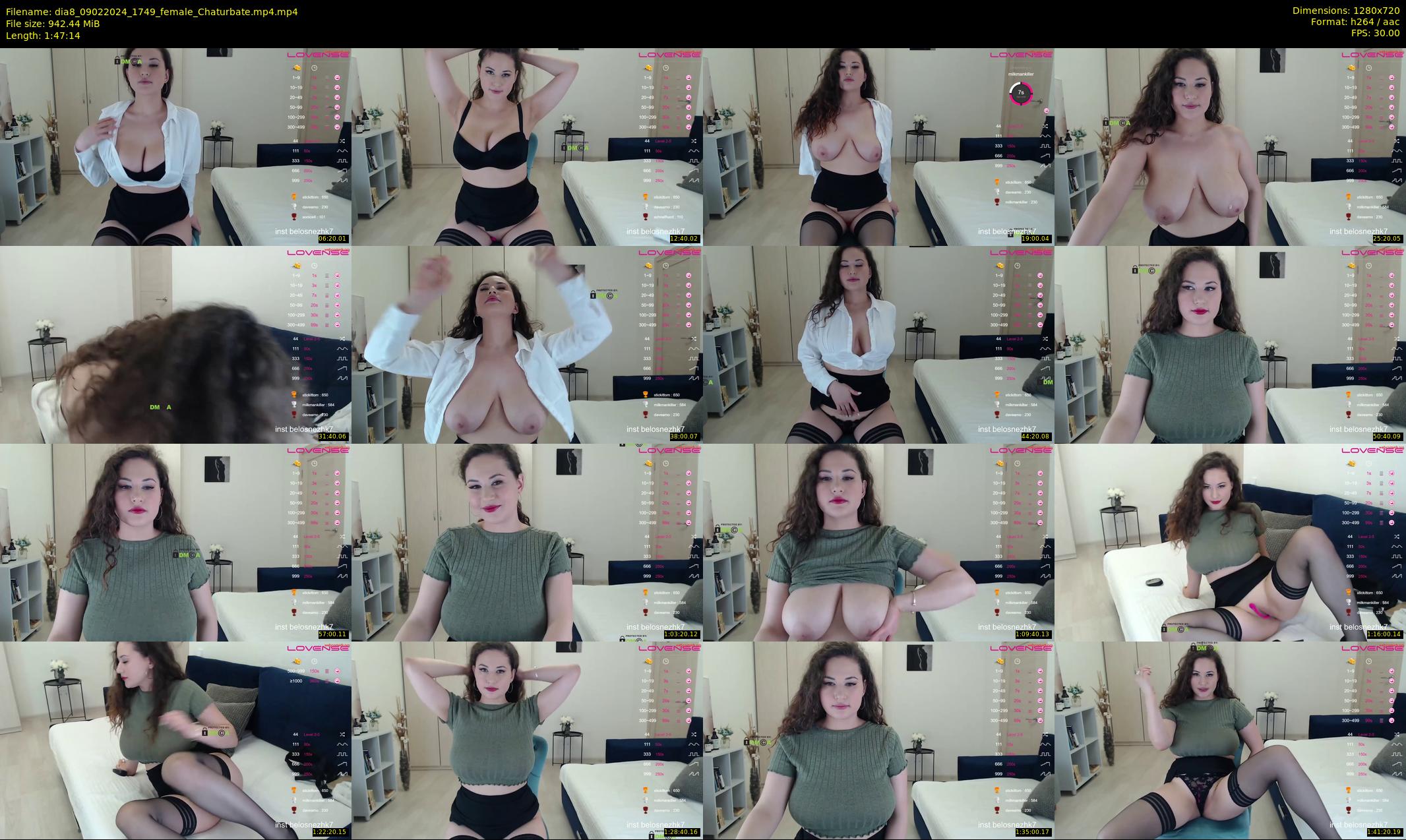 dia8 — 108 minute Chaturbate female cam show recording, 720p, Feb 9, 2024
