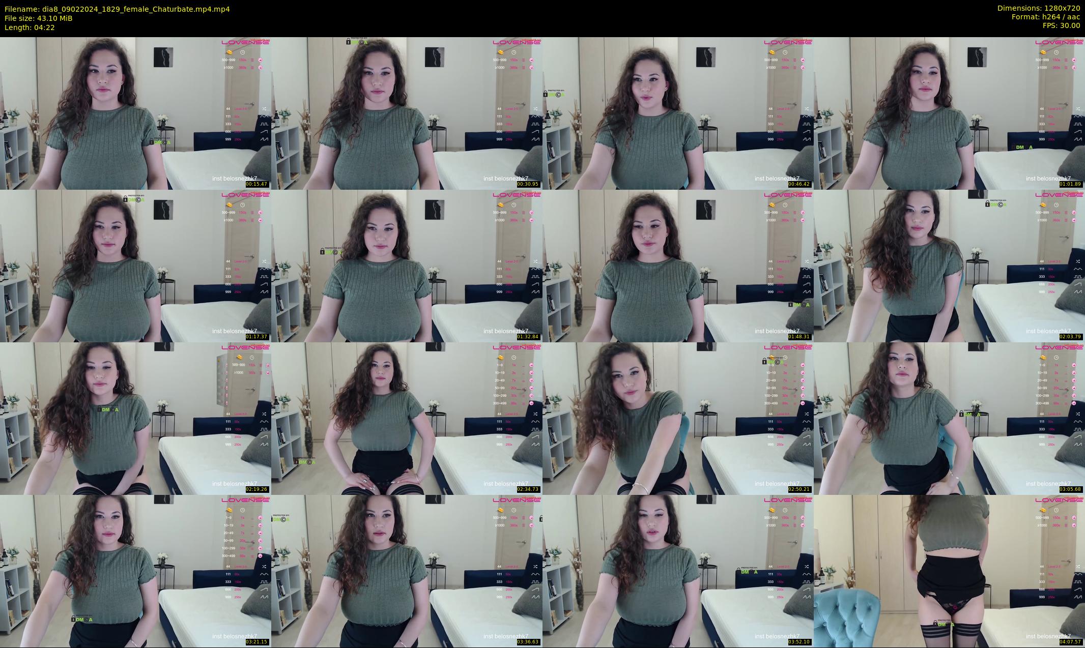 dia8 — 5 minute Chaturbate female cam show recording, 720p, Feb 9, 2024