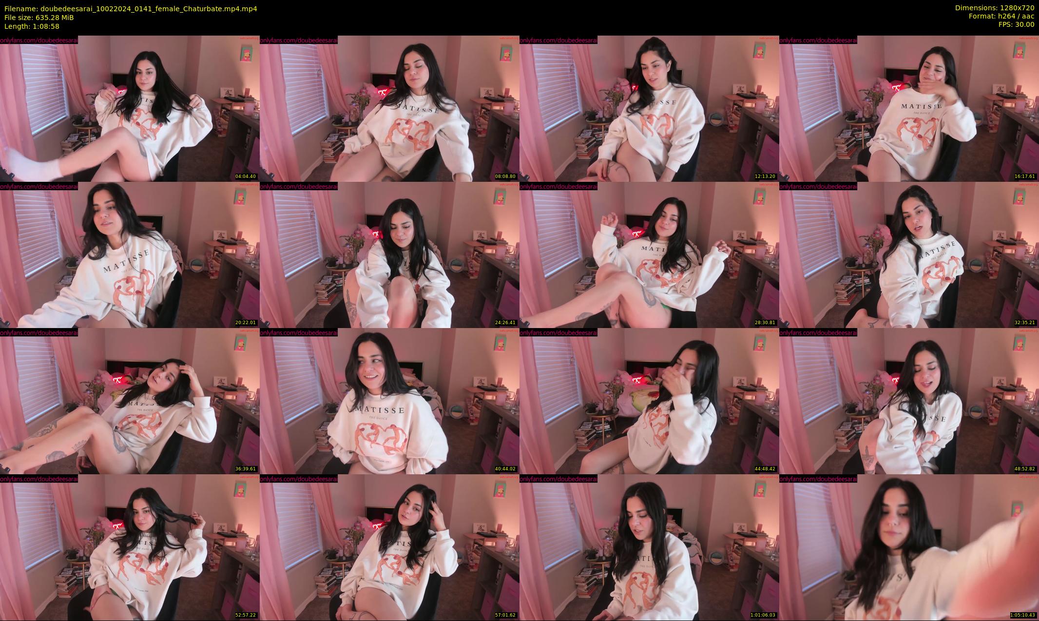 doubedeesarai — 69 minute Chaturbate female cam show recording, 720p, Feb 10, 2024