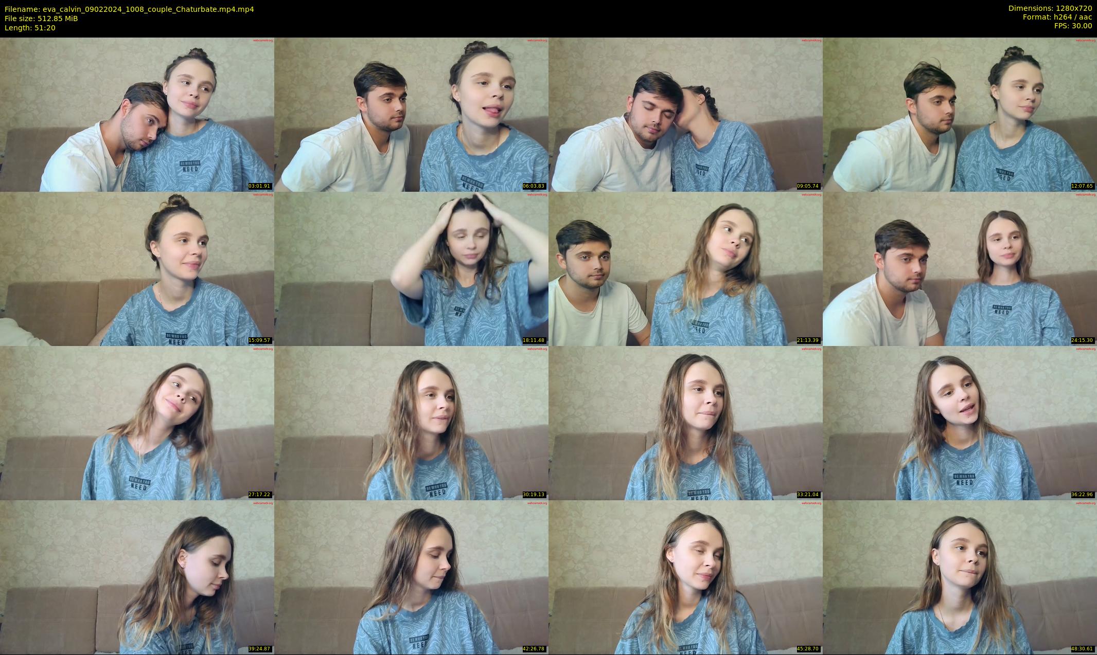 eva_calvin — 52 minute Chaturbate couple cam show recording, 720p, Feb 9, 2024
