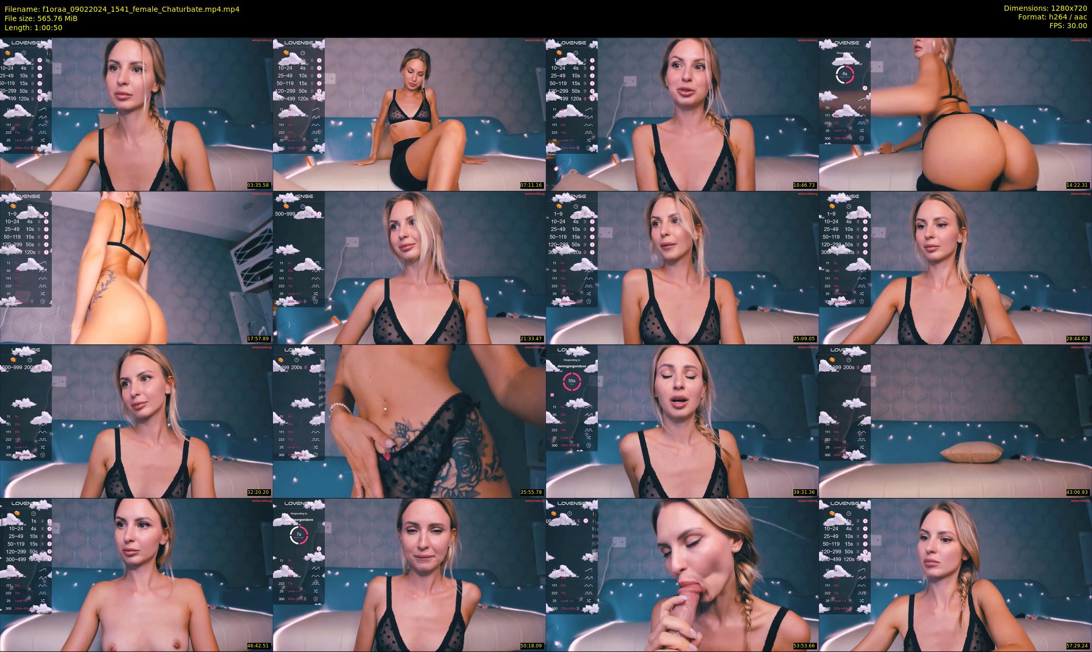 f1oraa — 61 minute Chaturbate female cam show recording, 720p, Feb 9, 2024