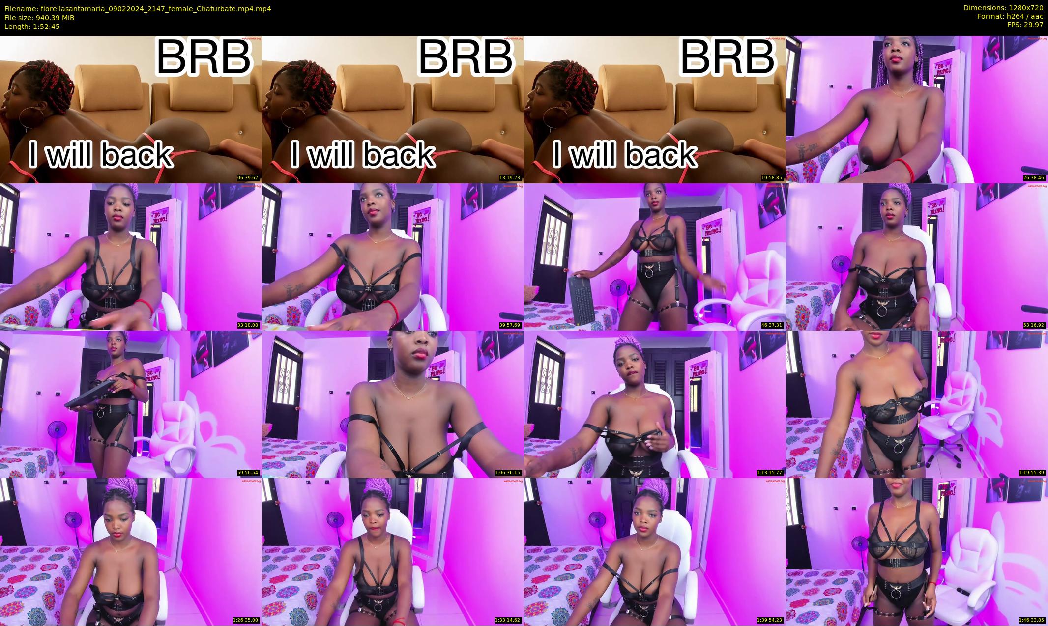 fiorellasantamaria — 113 minute Chaturbate female cam show recording, 720p, Feb 9, 2024