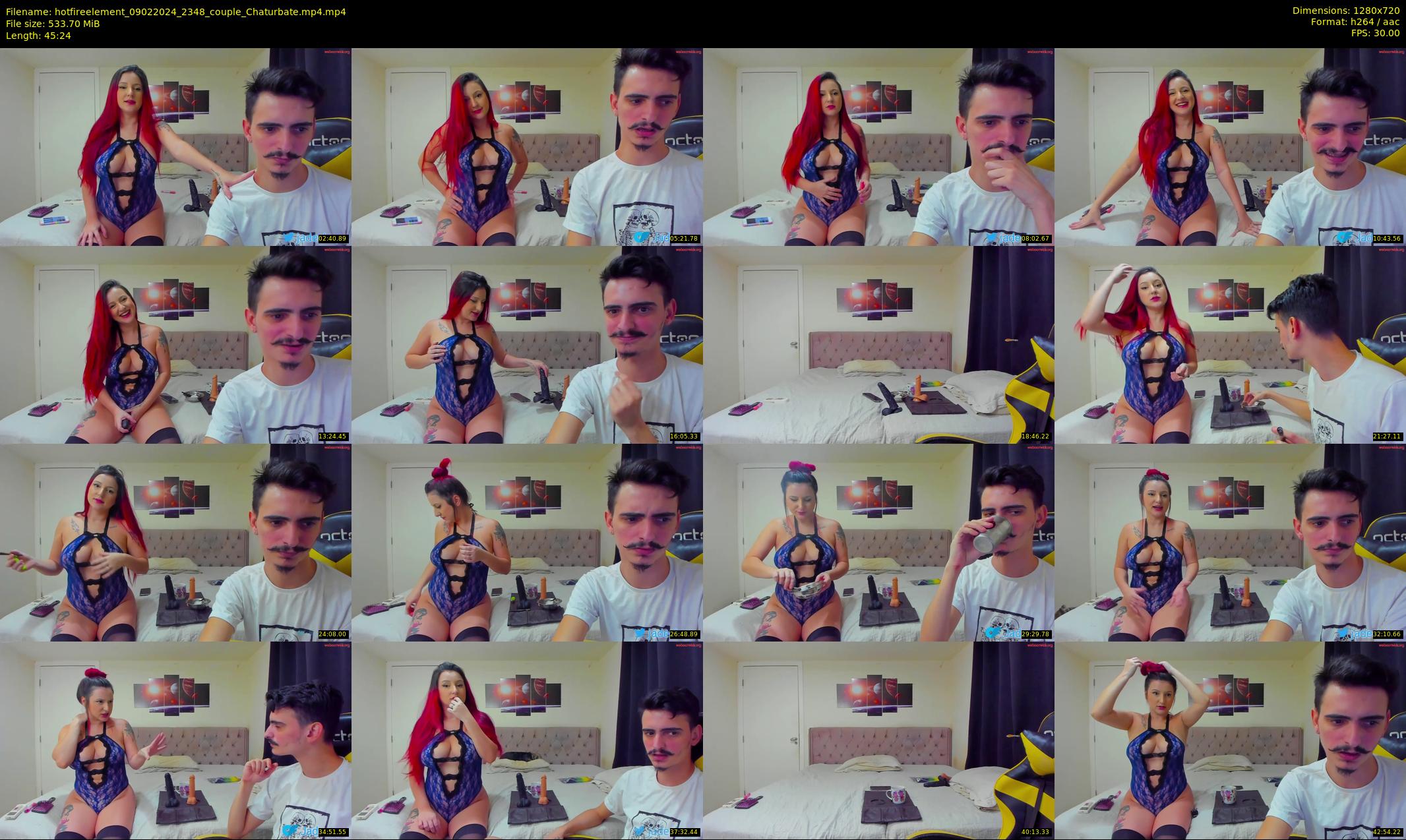 hotfireelement — 46 minute Chaturbate couple cam show recording, 720p, Feb 9, 2024