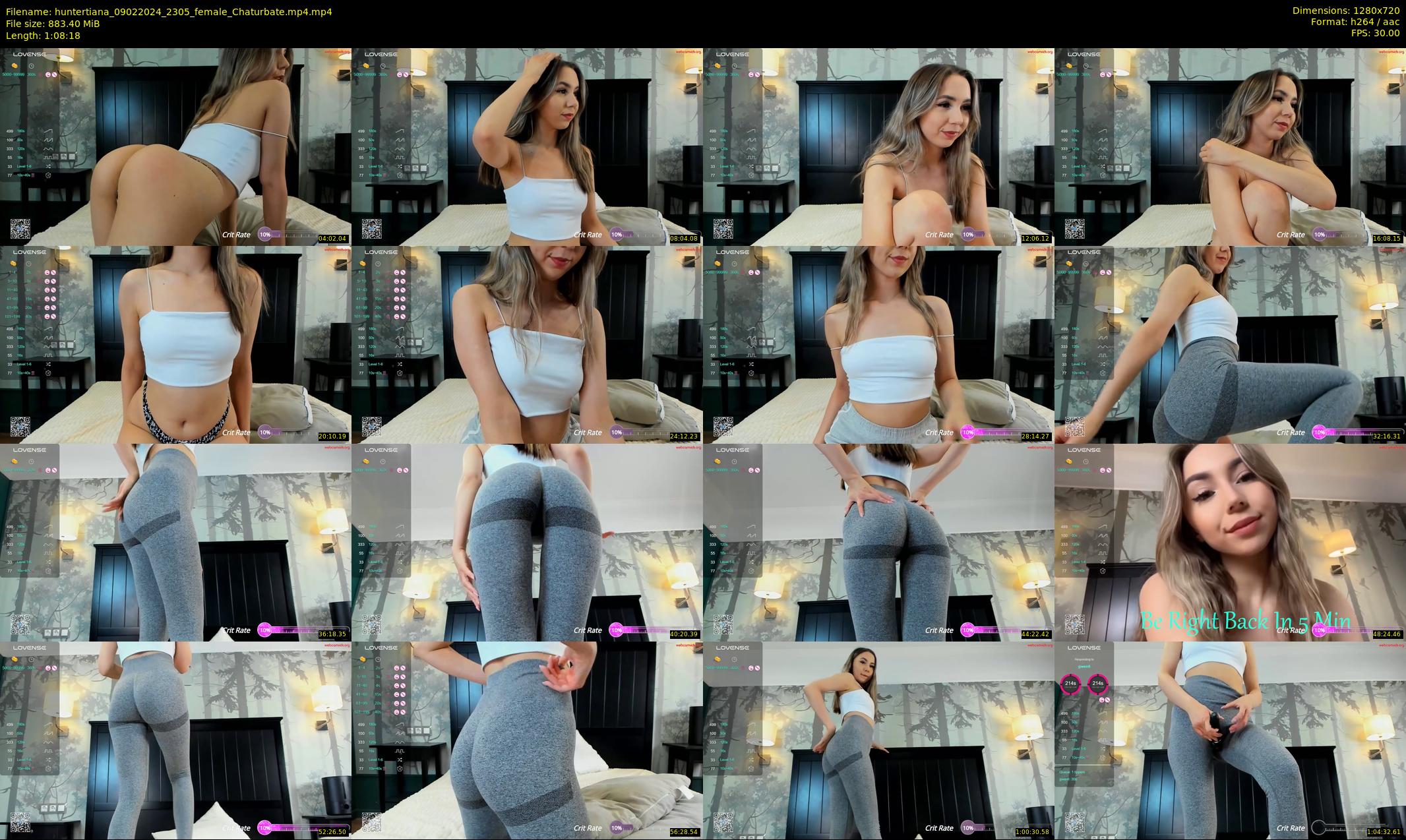 huntertiana — 69 minute Chaturbate female cam show recording, 720p, Feb 9, 2024