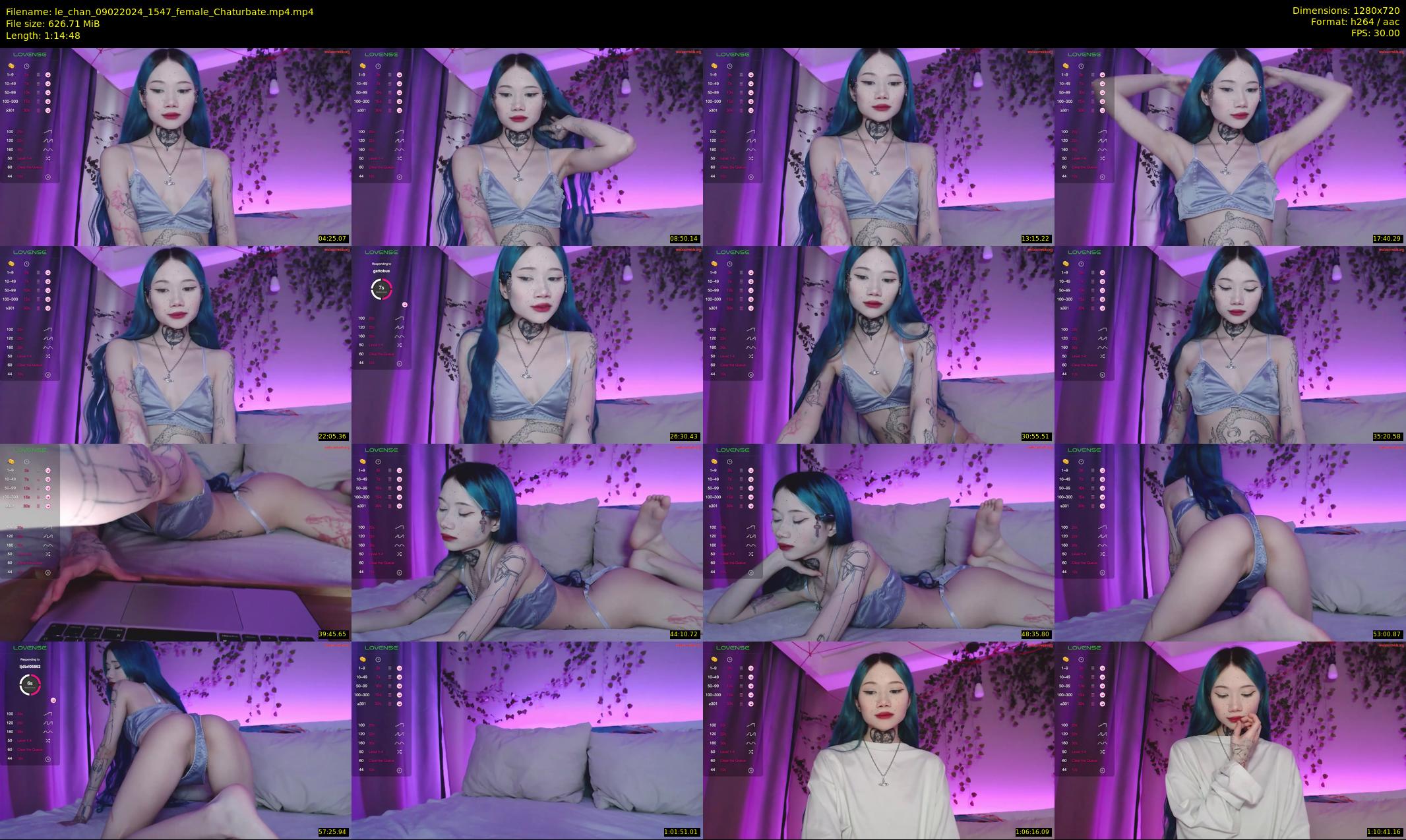 le_chan — 75 minute Chaturbate female cam show recording, 720p, Feb 9, 2024