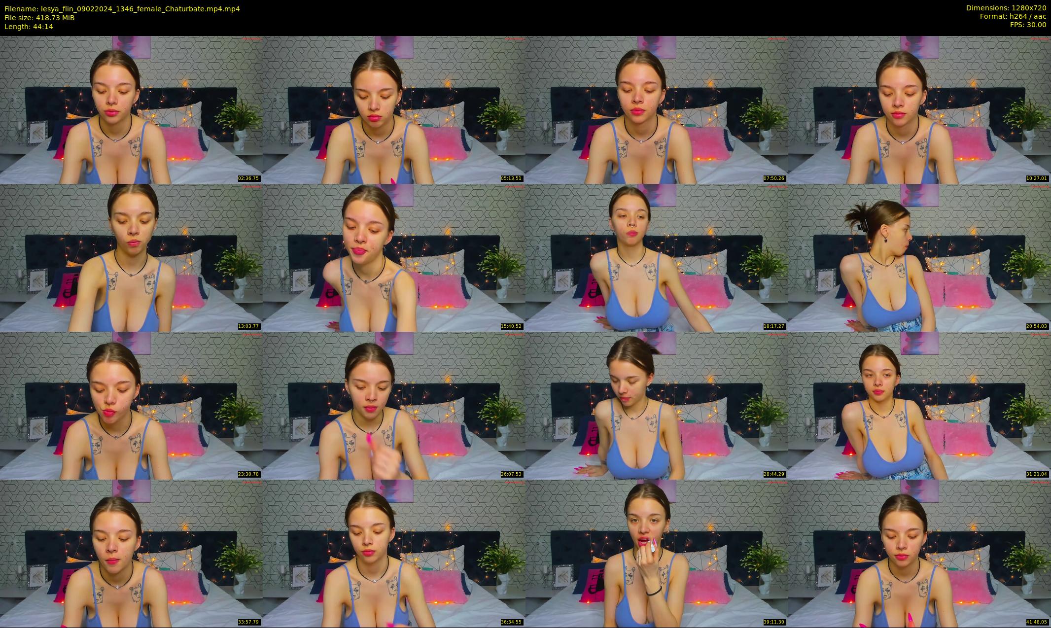 lesya_flin — 45 minute Chaturbate female cam show recording, 720p, Feb 9, 2024