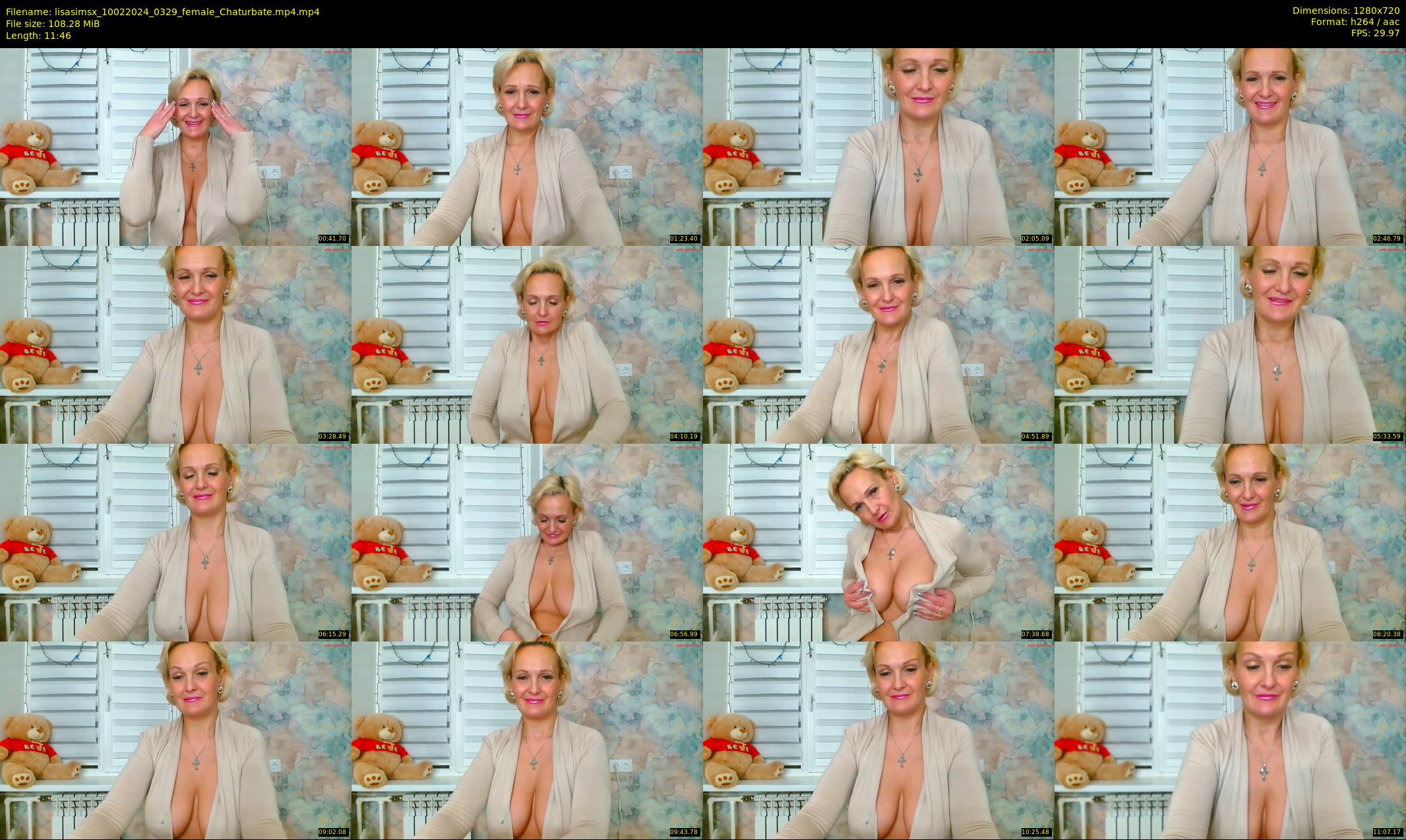 lisasimsx — 12 minute Chaturbate female cam show recording, 720p, Feb 10, 2024