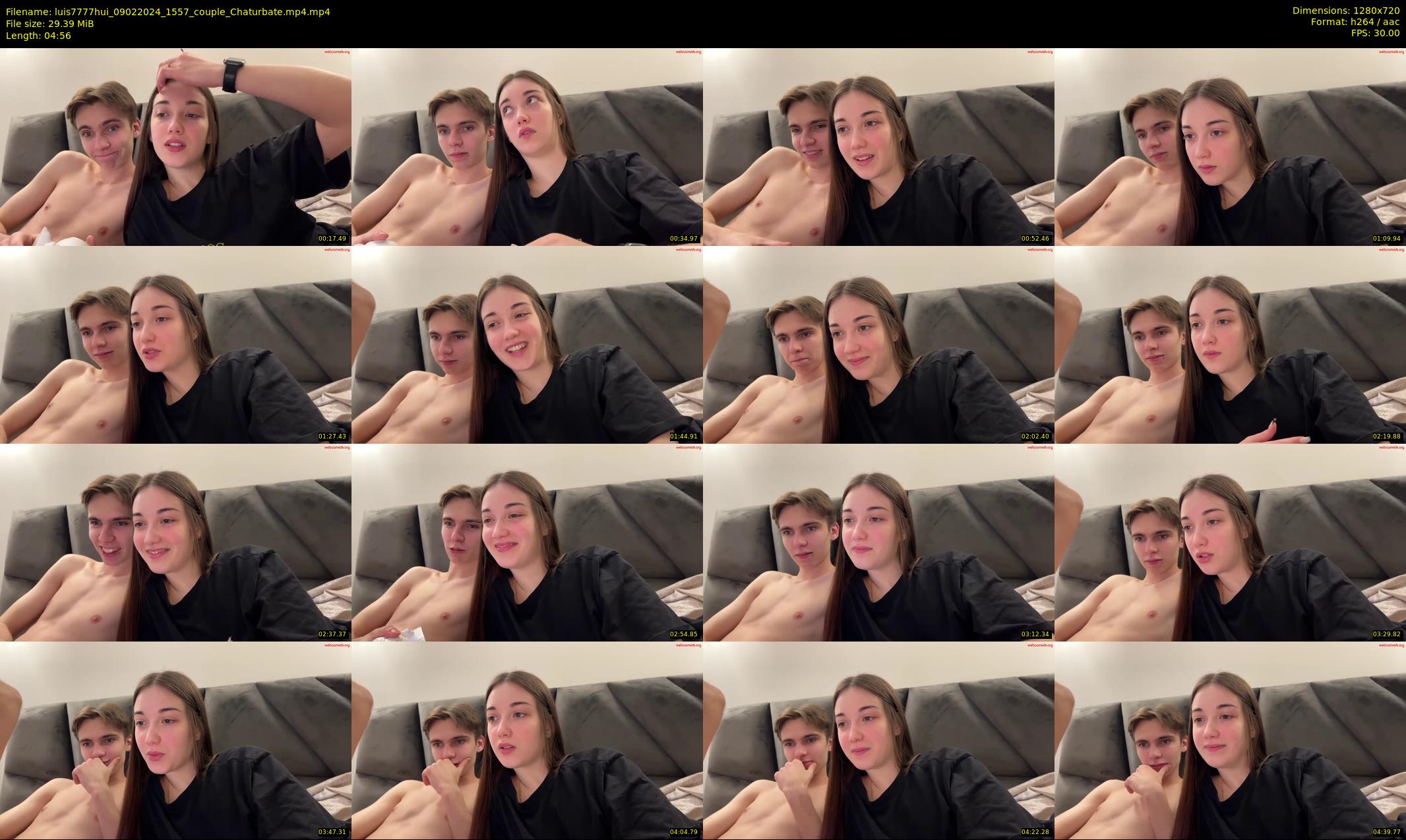 luis7777hui — 5 minute Chaturbate couple cam show recording, 720p, Feb 9, 2024