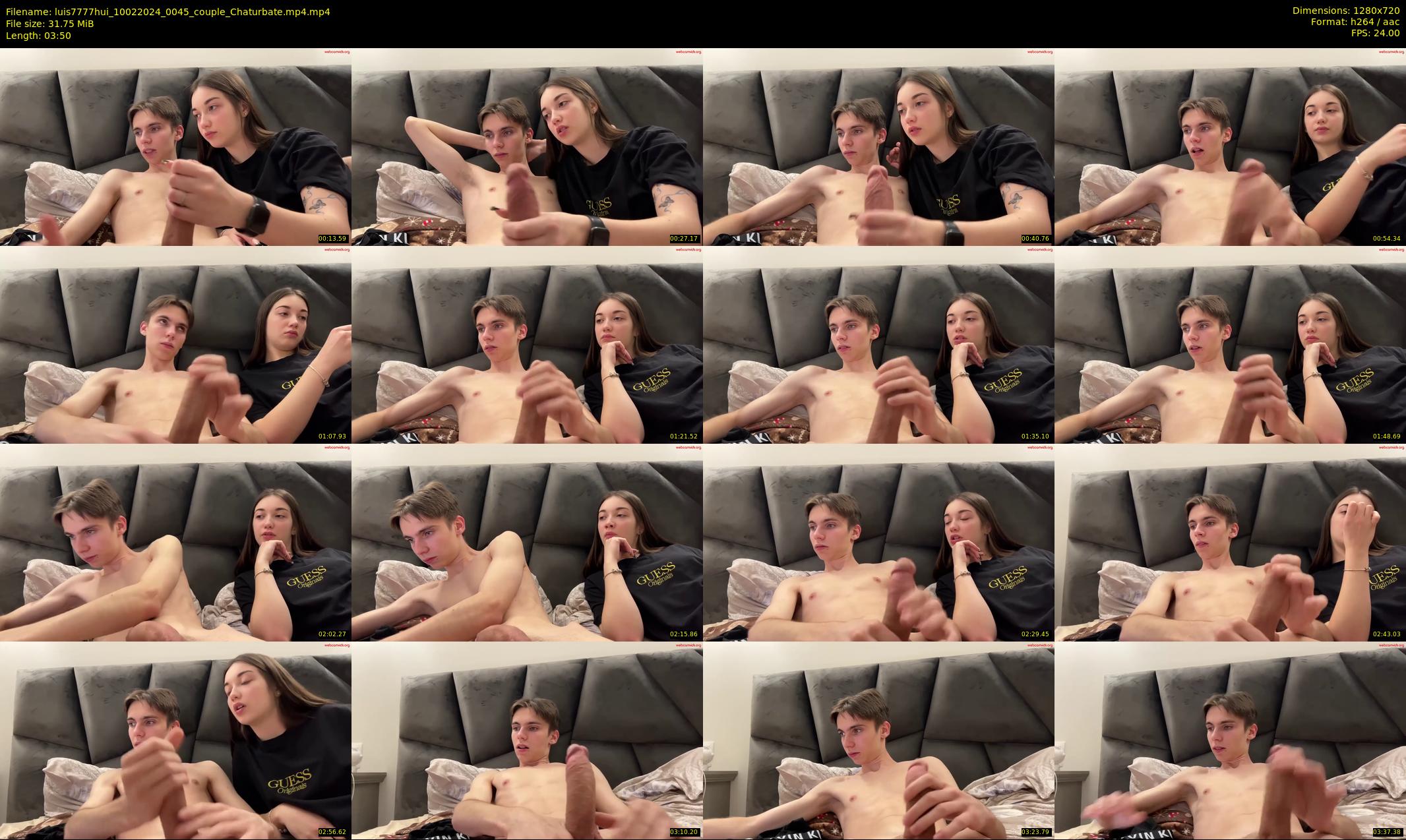 luis7777hui — 4 minute Chaturbate couple cam show recording, 720p, Feb 10, 2024