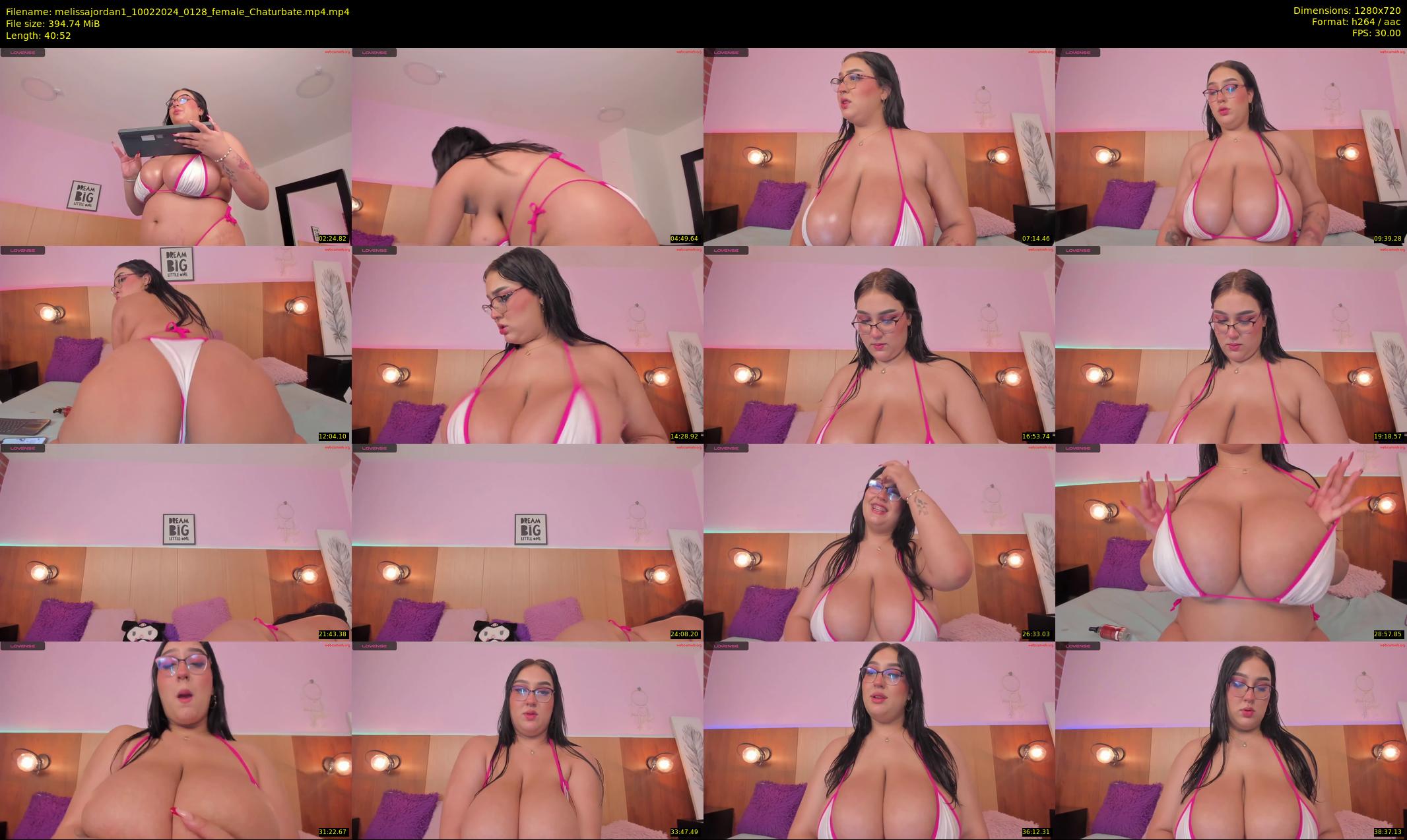 melissajordan1 — 41 minute Chaturbate female cam show recording, 720p, Feb 10, 2024
