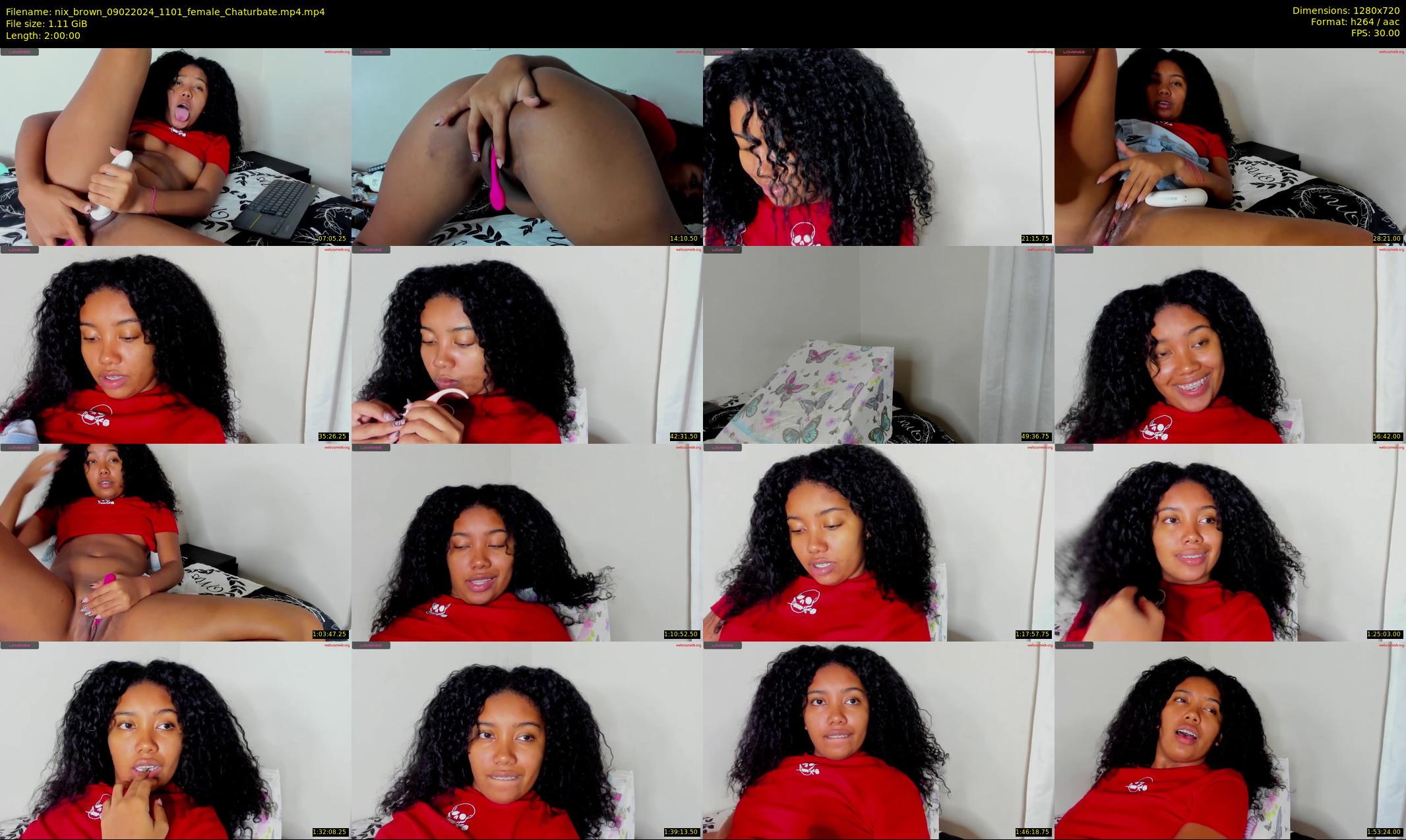 nix_brown — 120 minute Chaturbate female cam show recording, 720p, Feb 9, 2024