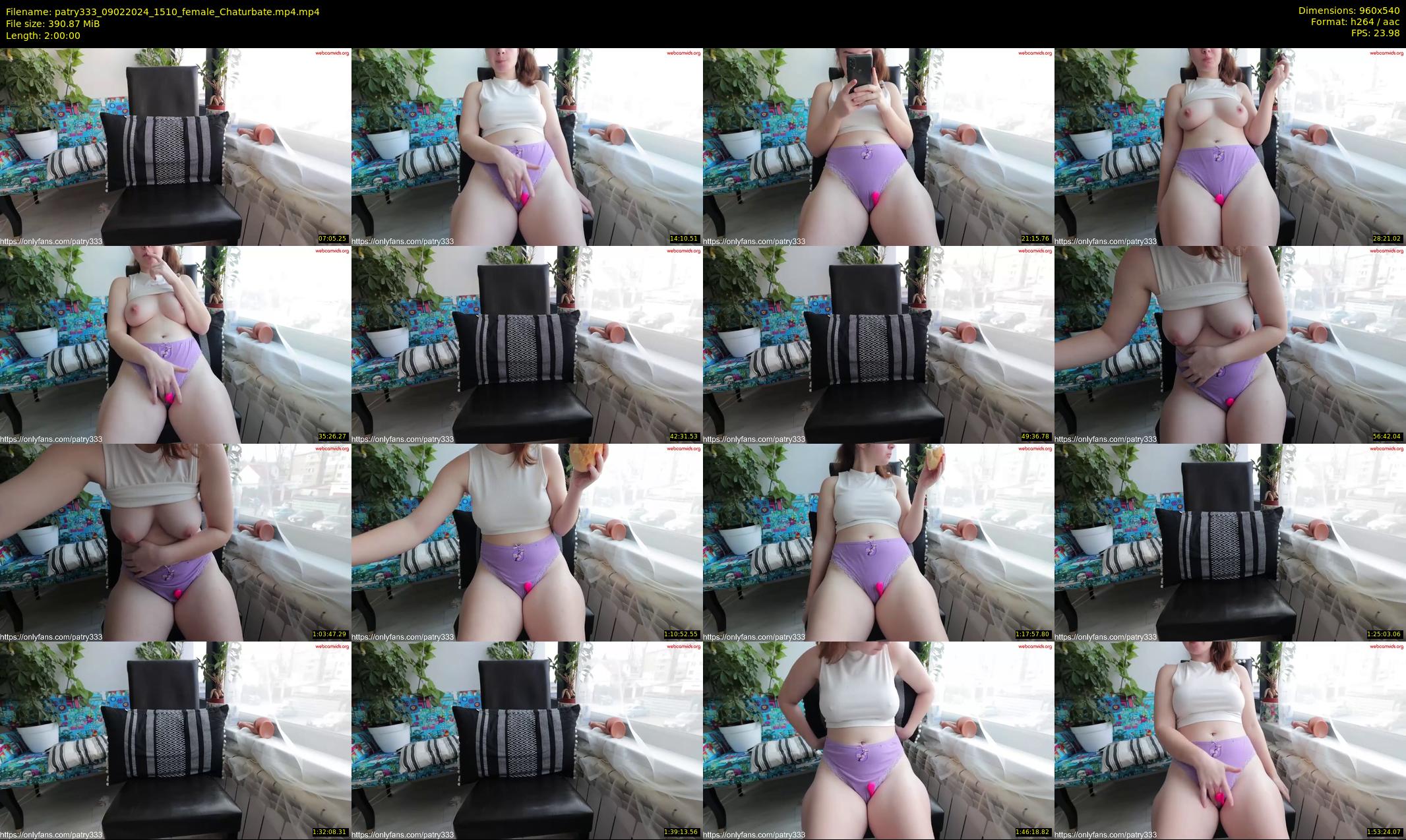 patry333 — 120 minute Chaturbate female cam show recording, 480p, Feb 9, 2024