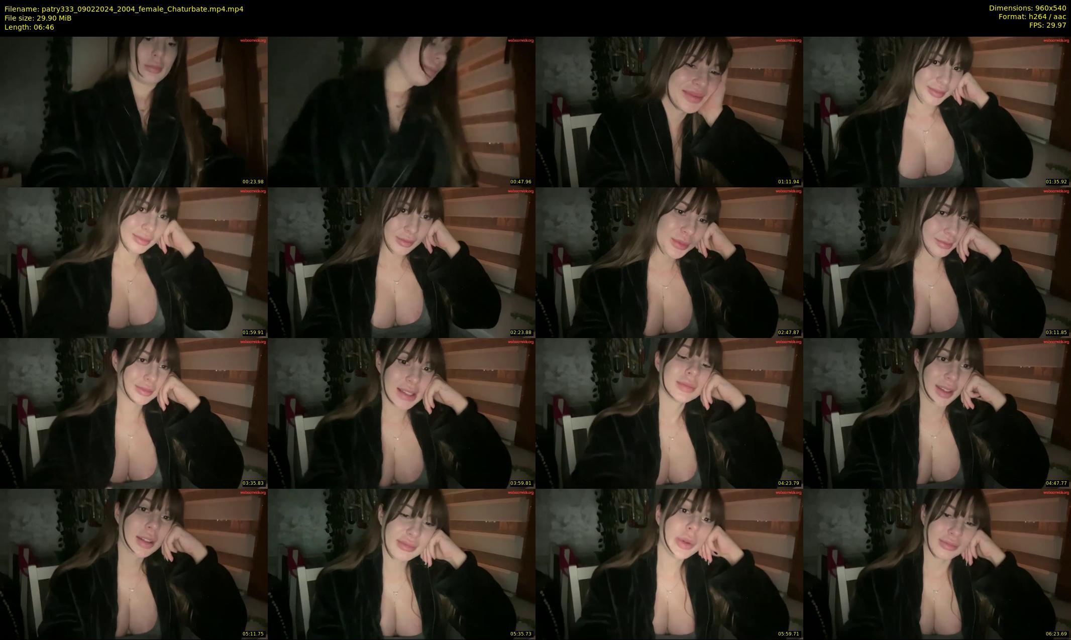 patry333 — 7 minute Chaturbate female cam show recording, 480p, Feb 9, 2024