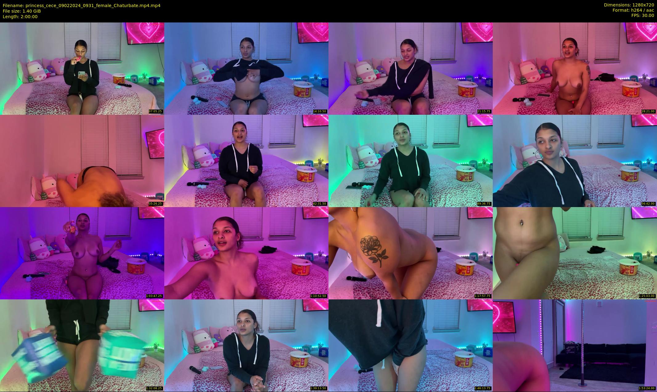 princess_cece — 120 minute Chaturbate female cam show recording, 720p, Feb 9, 2024